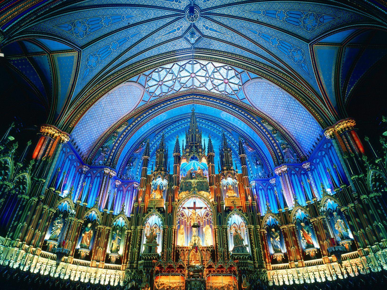 Notre Dame de Paris Interio HD Wallpaper, Background Image