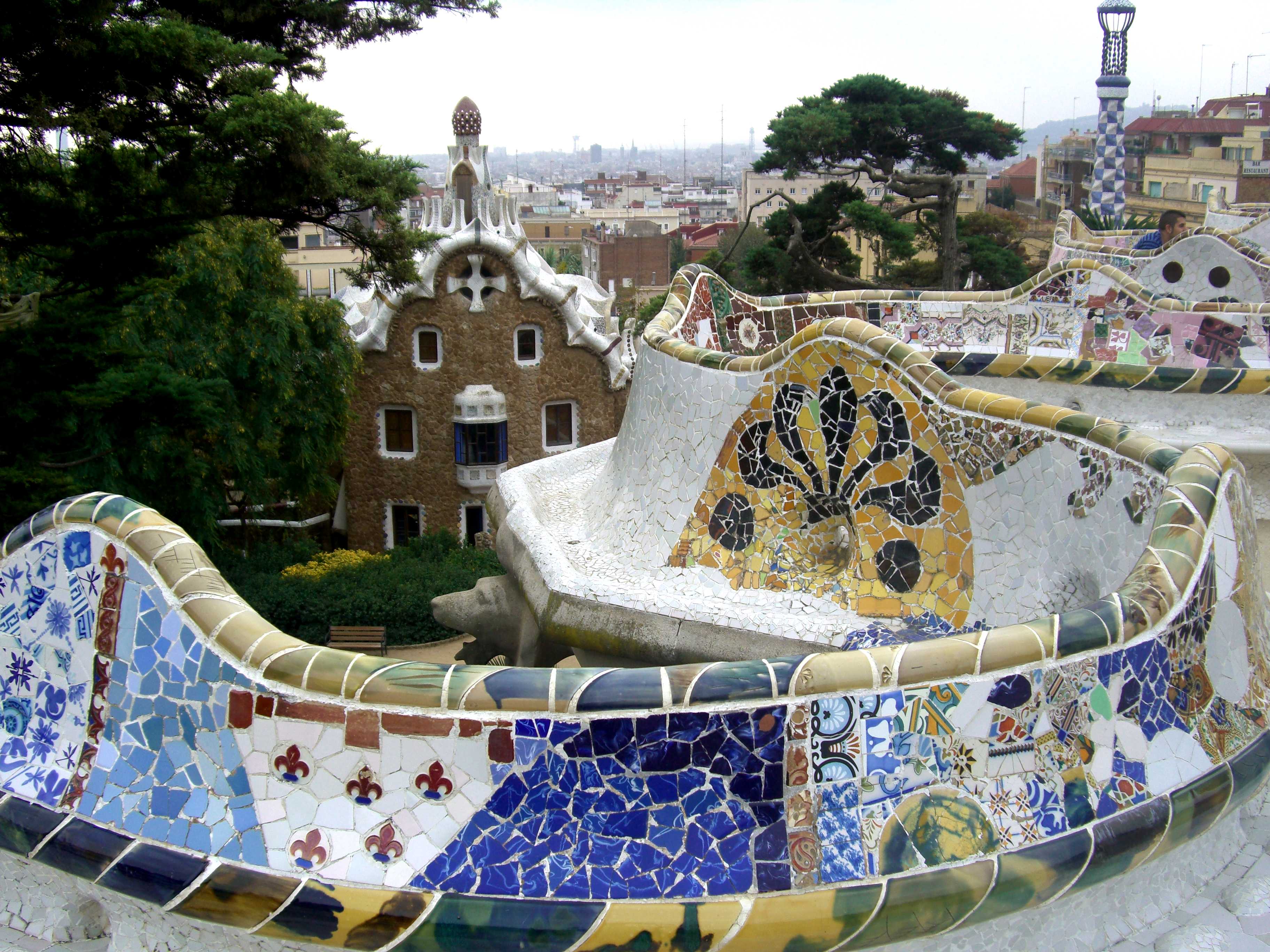 Park Güell, Spain, Barcelona. Most Beautiful Places in the World