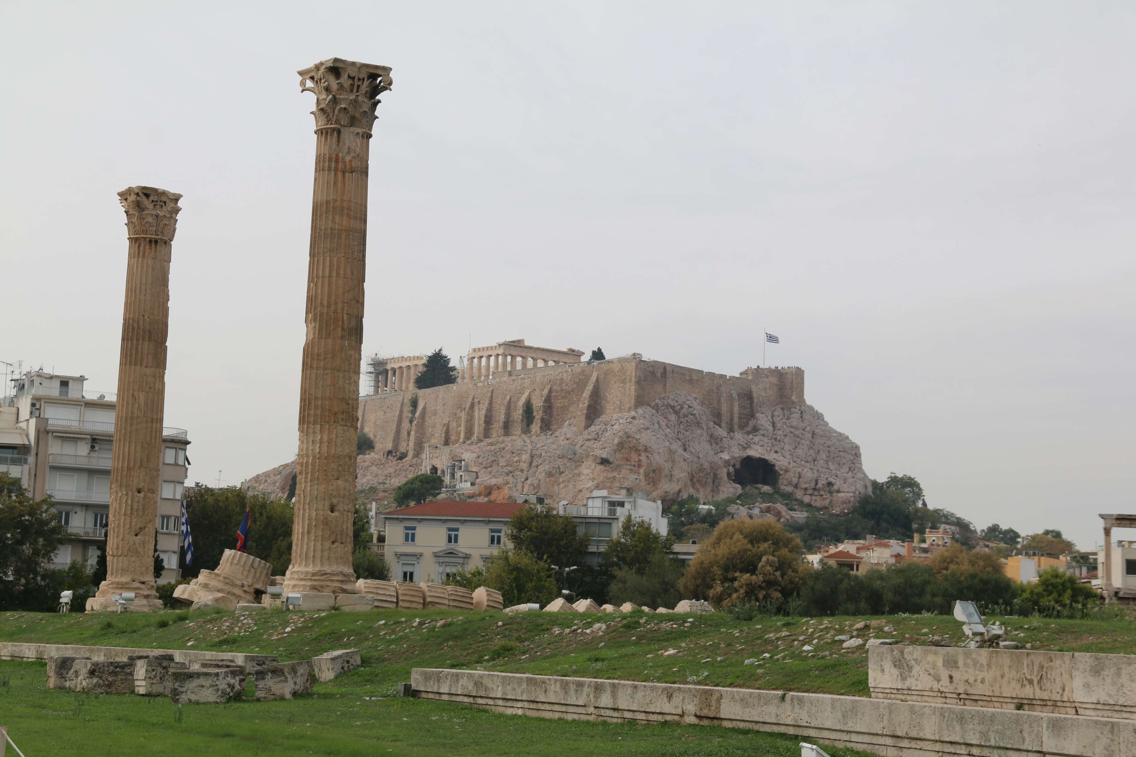 acropolis, athens, parthenon 4k wallpaper and background