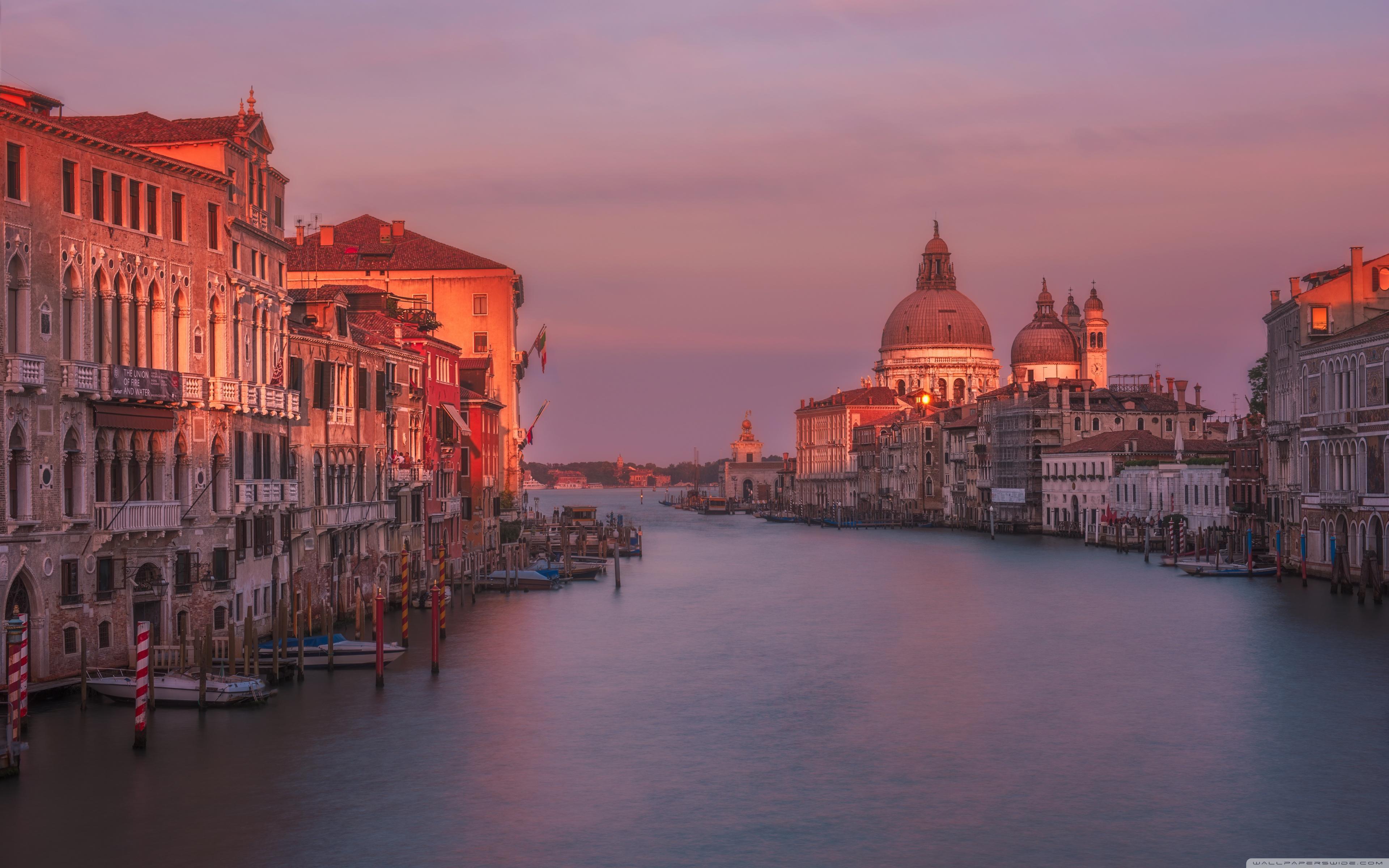 Grand Canal, Venice, Sunset ❤ 4K HD Desktop Wallpaper for 4K Ultra