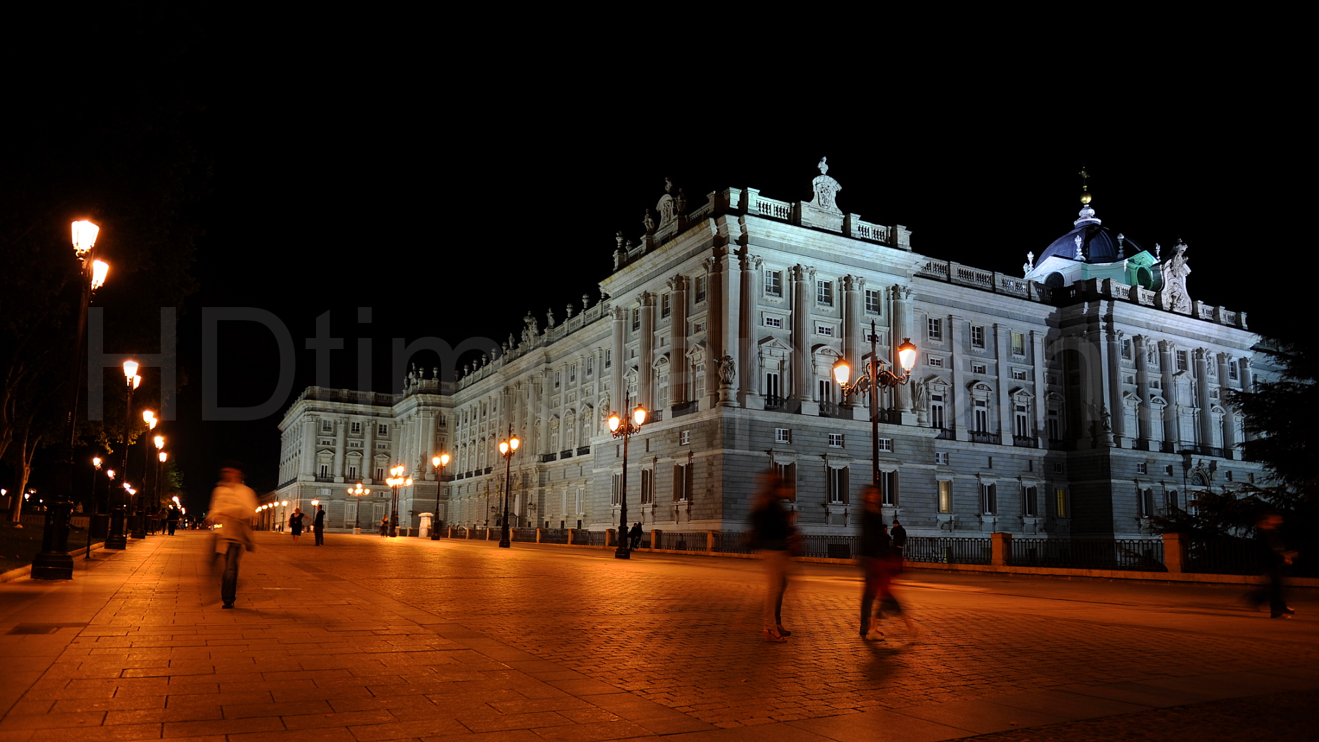 Ultra HD 4K Video Time Lapse Stock Footage Palace of Madrid