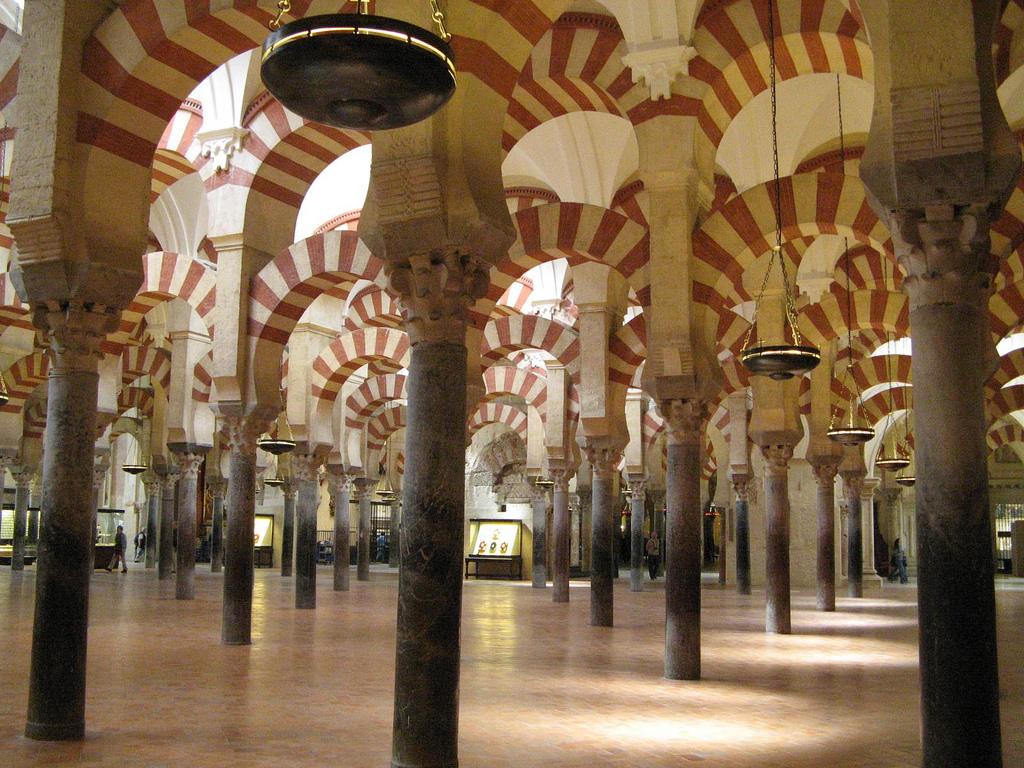 Cordoba Grand Mosque and columns. from