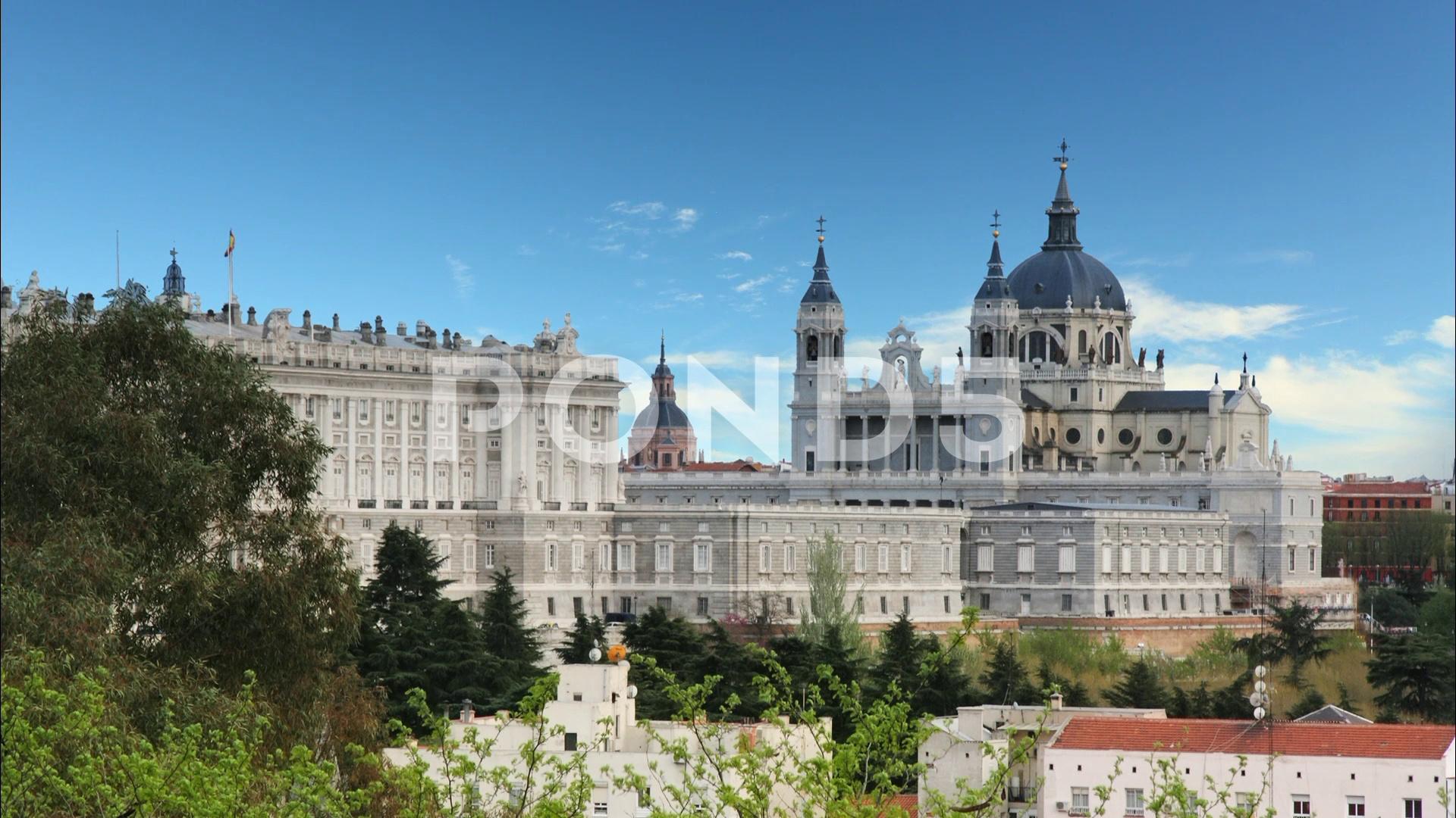 Madrid at day, Time lapse Stock Video