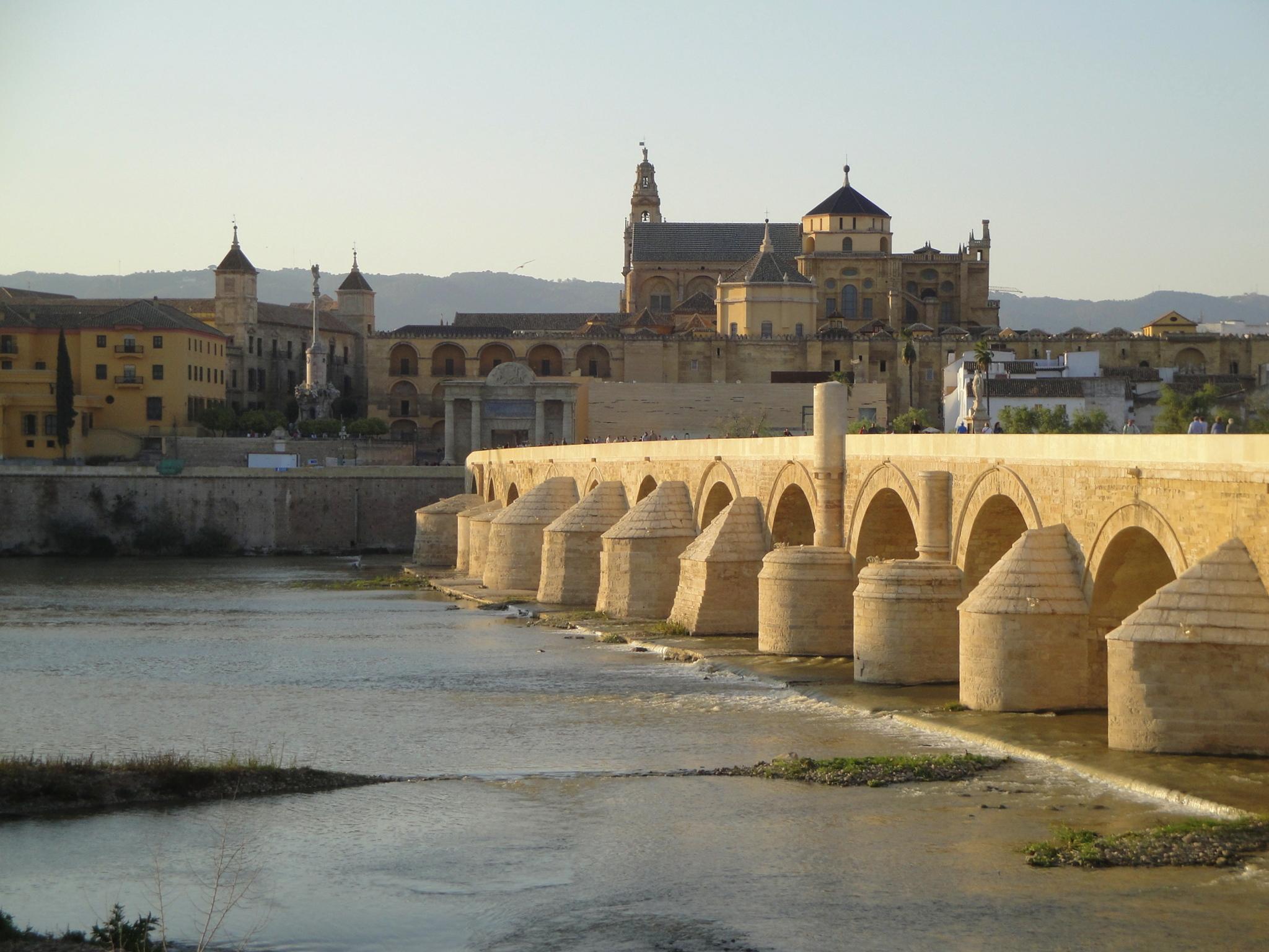 The Roman bridge of Córdoba (Andalusia, Spain) and the Mosque