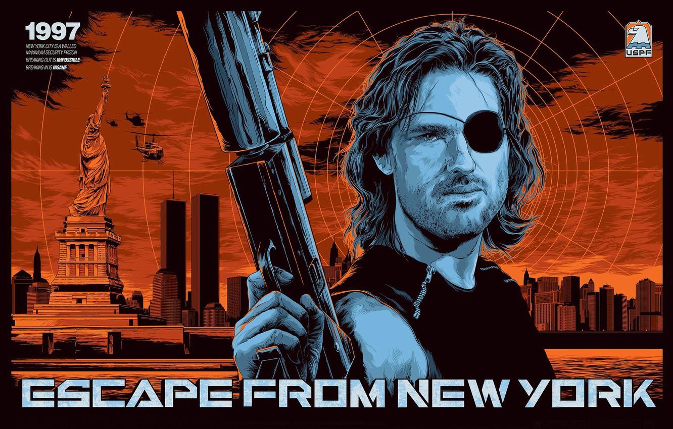 Wallpaper Kurt Russell, Escape from New York, Snake plissken image