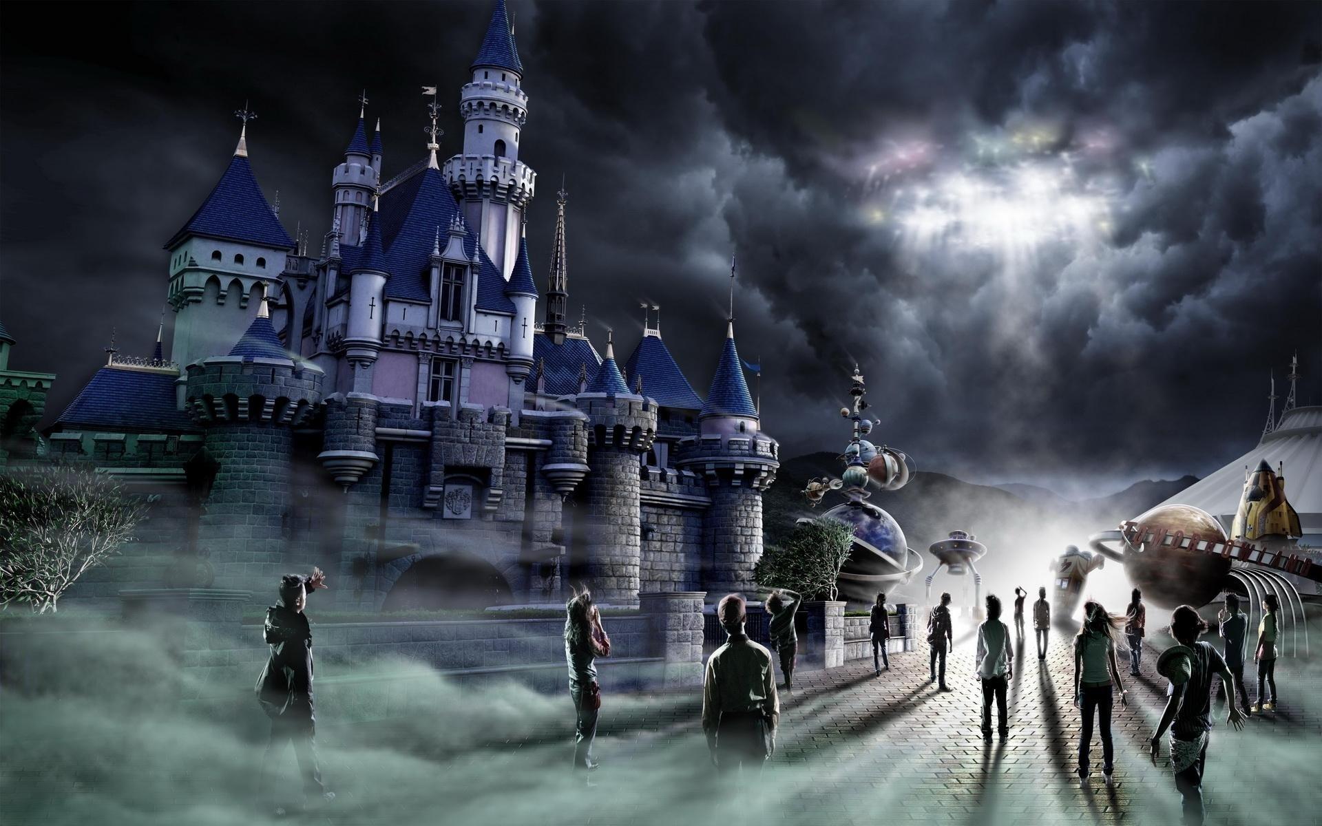 Hong Kong Disneyland Halloween HD Wallpaper. Background Image