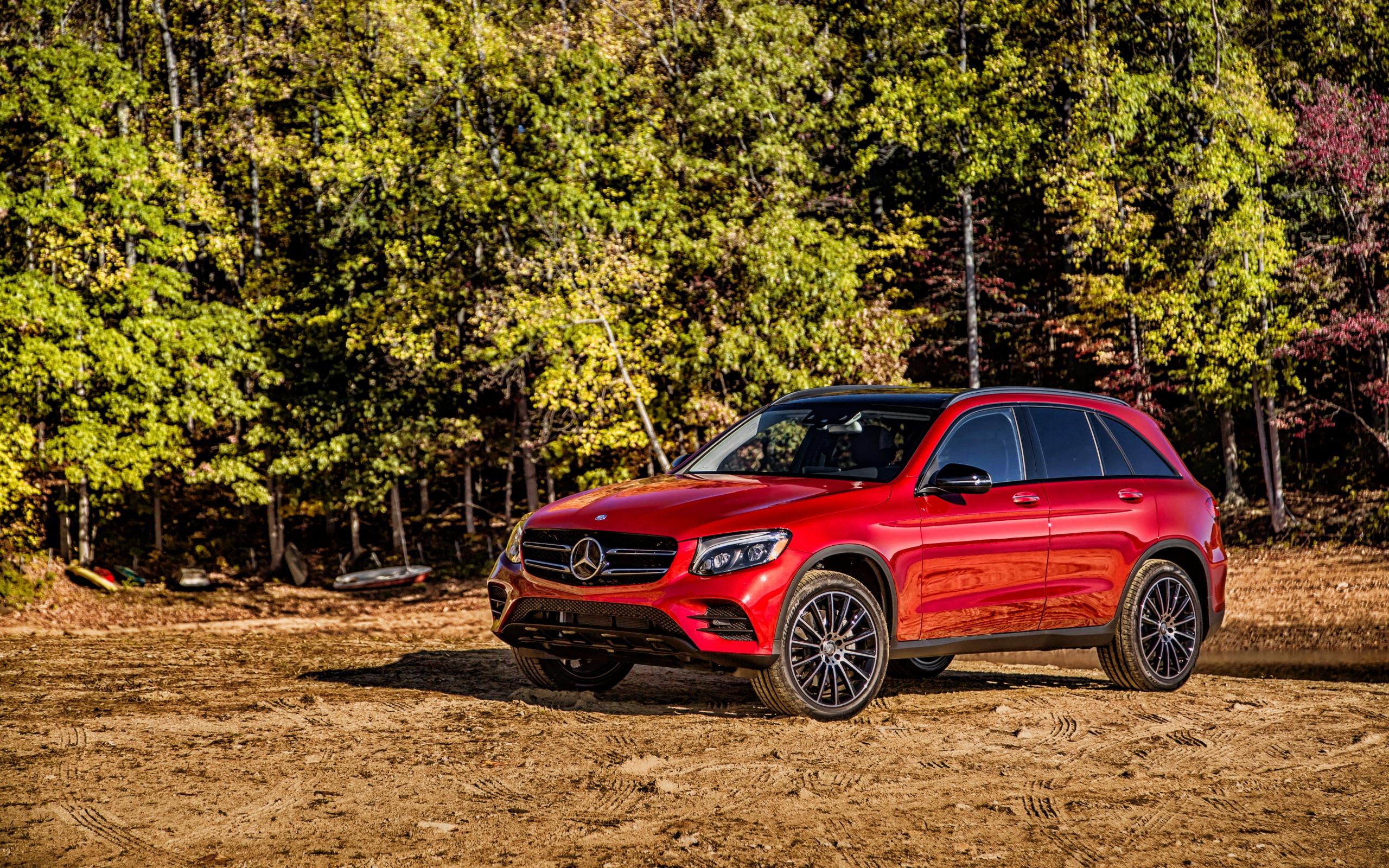 Mercedes Benz AMG GLK Class Red Car SUV Wallpaper