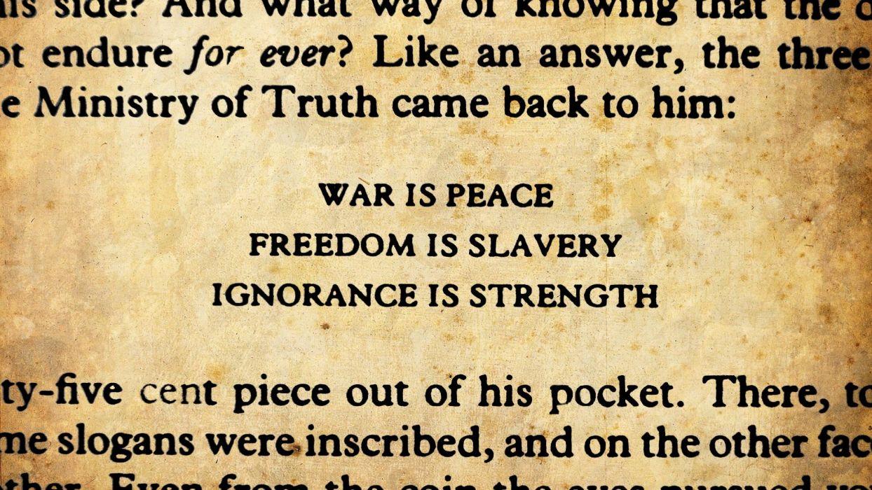 War freedom peace George Orwell wallpapers