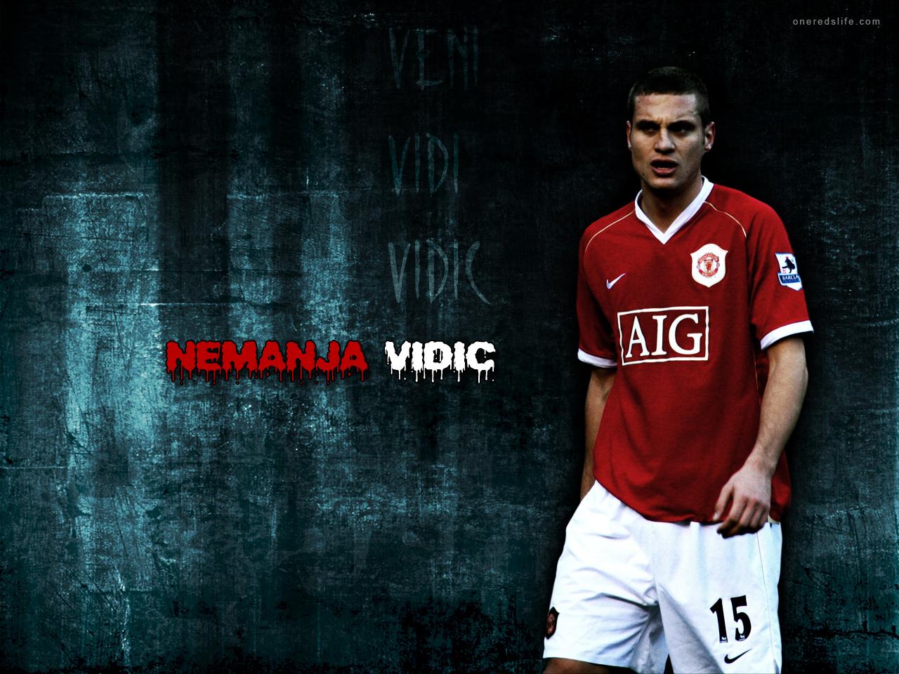 Nemanja Vidic (7). Manchester United Wallpaper