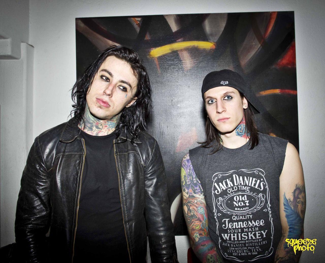 Ronnie Radke and Jacky Vincent from Falling In Reverse