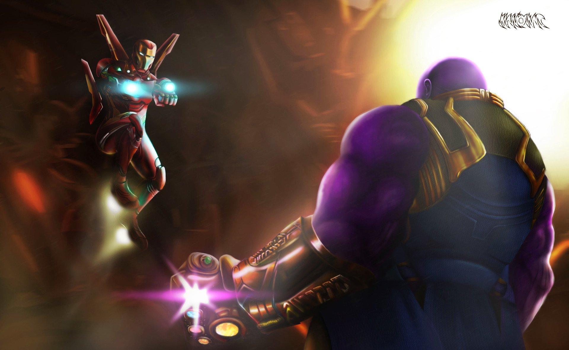 Iron Man vs Thanos HD Wallpaper .wall.alphacoders.com