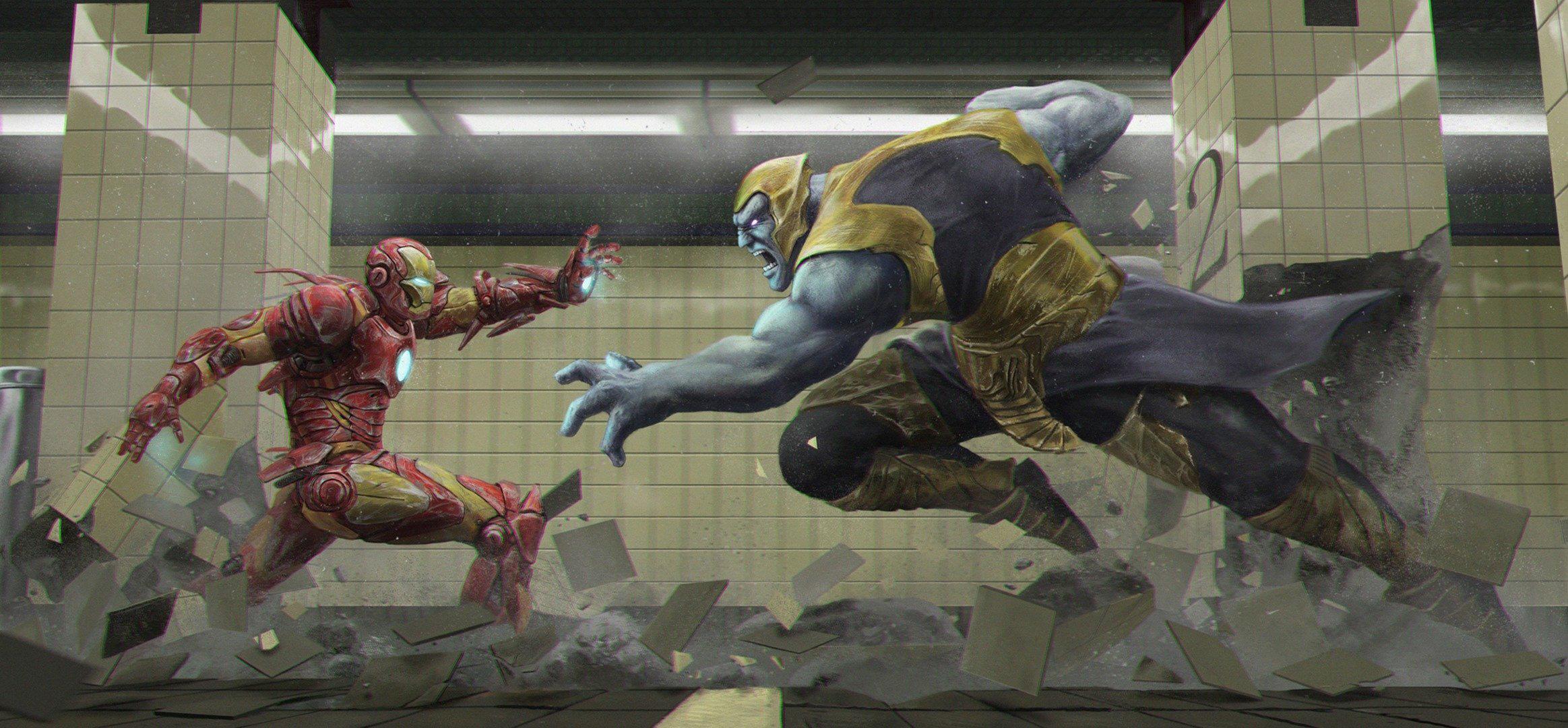 Thanos Vs Iron Man Avengers Infinity War, HD Superheroes, 4k