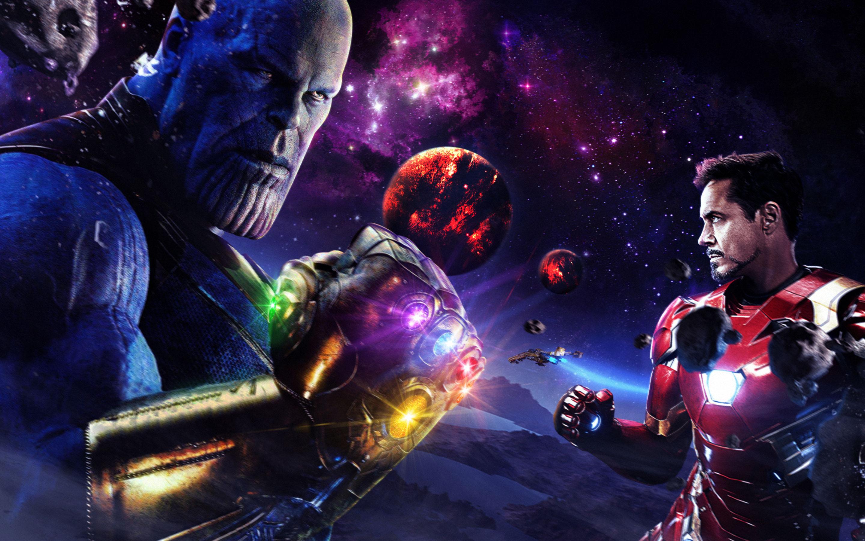 Iron Man Vs Thanos 5K rs Desktop Wallpaper