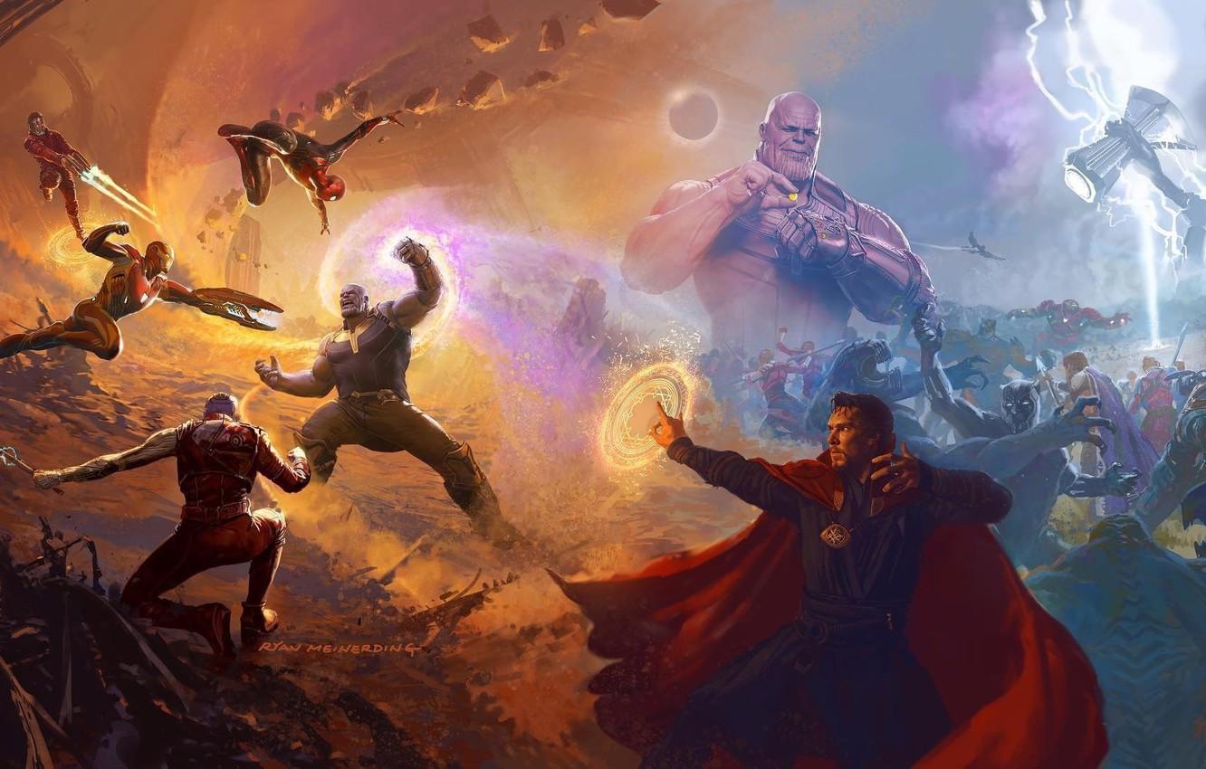 Wallpaper Alien, Lightning, Nebula, Iron Man, Marvel, Captain America, Spider Man, Thor, Titan, Artbook, Black Panther, Guardian Of The Galaxy, Doctor Strange, Bruce Banner, Star Lord, Thanos Image For Desktop, Section фильмы