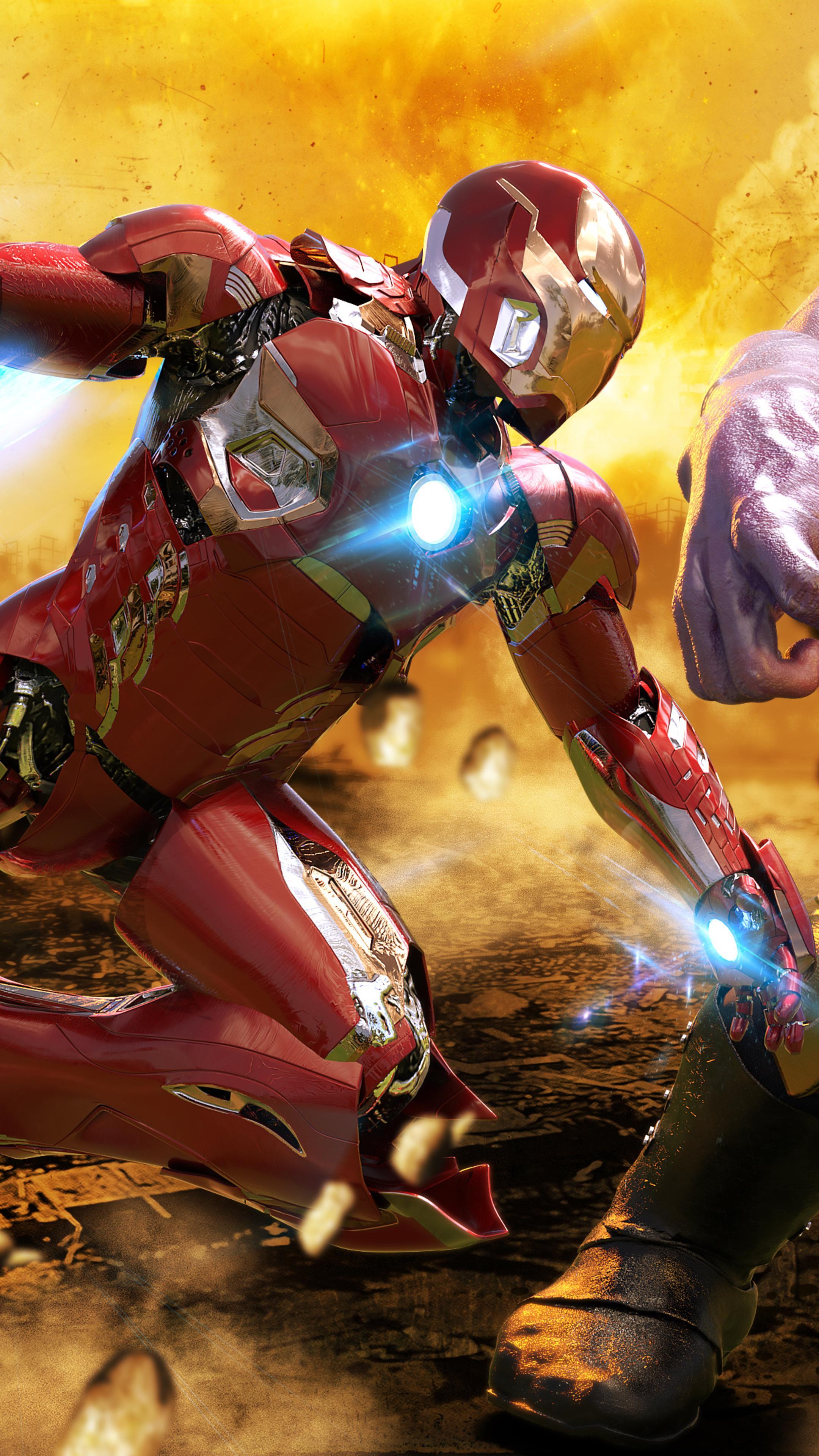 Iron Man Vs Thanos 4k Sony Xperia X, XZ, Z5 Premium HD 4k