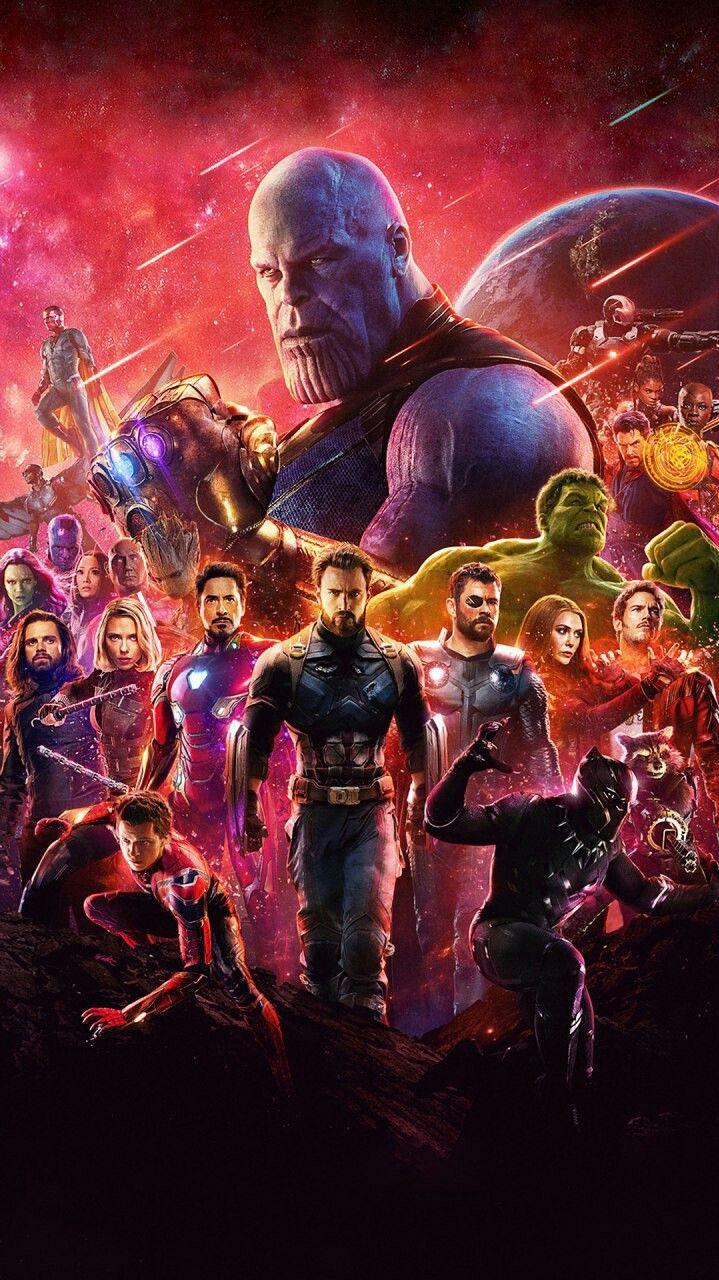Avengers Vs Thanos Poster IPhone Wallpaper