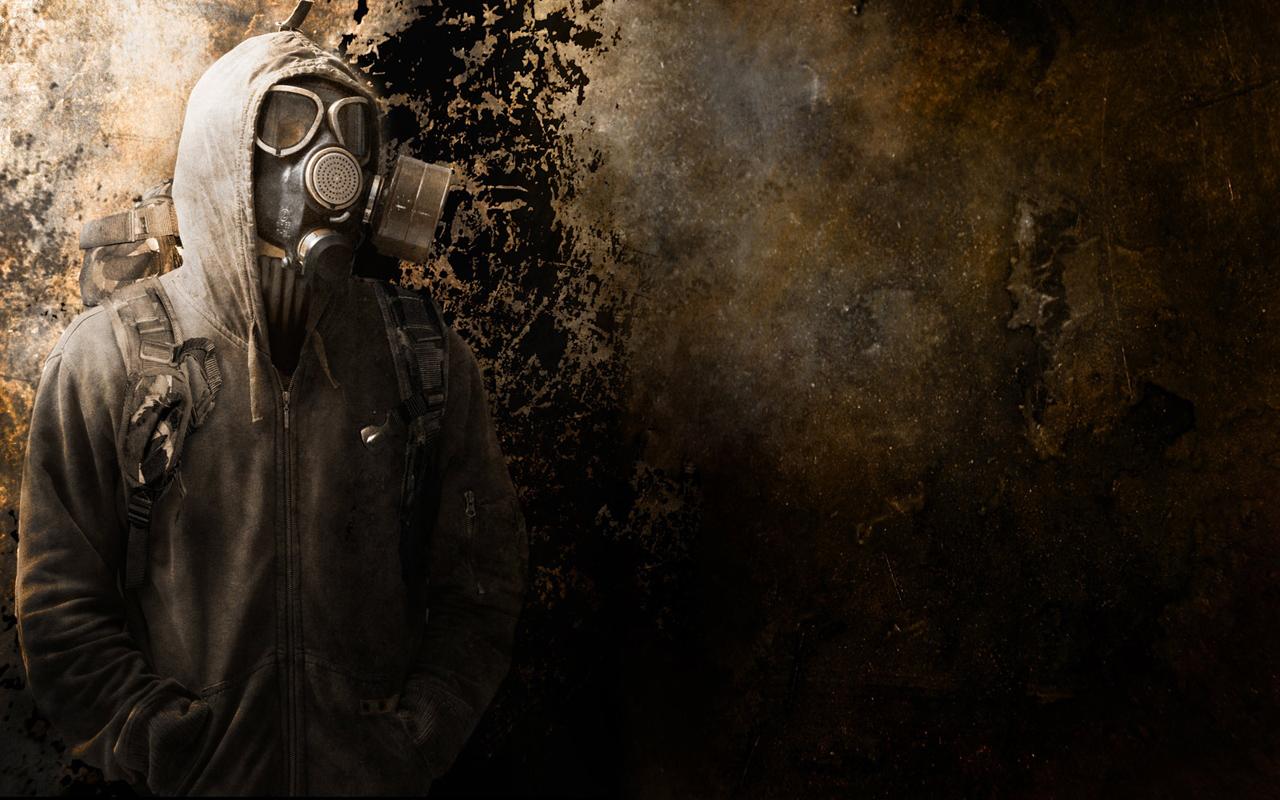 Man with Gas Mask wallpaper from Dark wallpaper