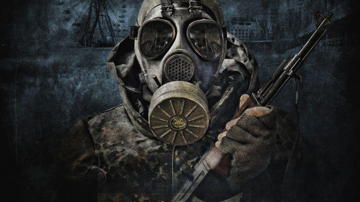 S_T_A_L_K_E_R_ Military Post Apocalyptic Gas Masks Camouflage