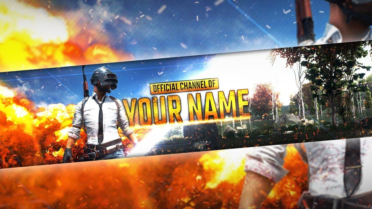 FREE PUBG Youtube Banner (Customizable) + How to edit!