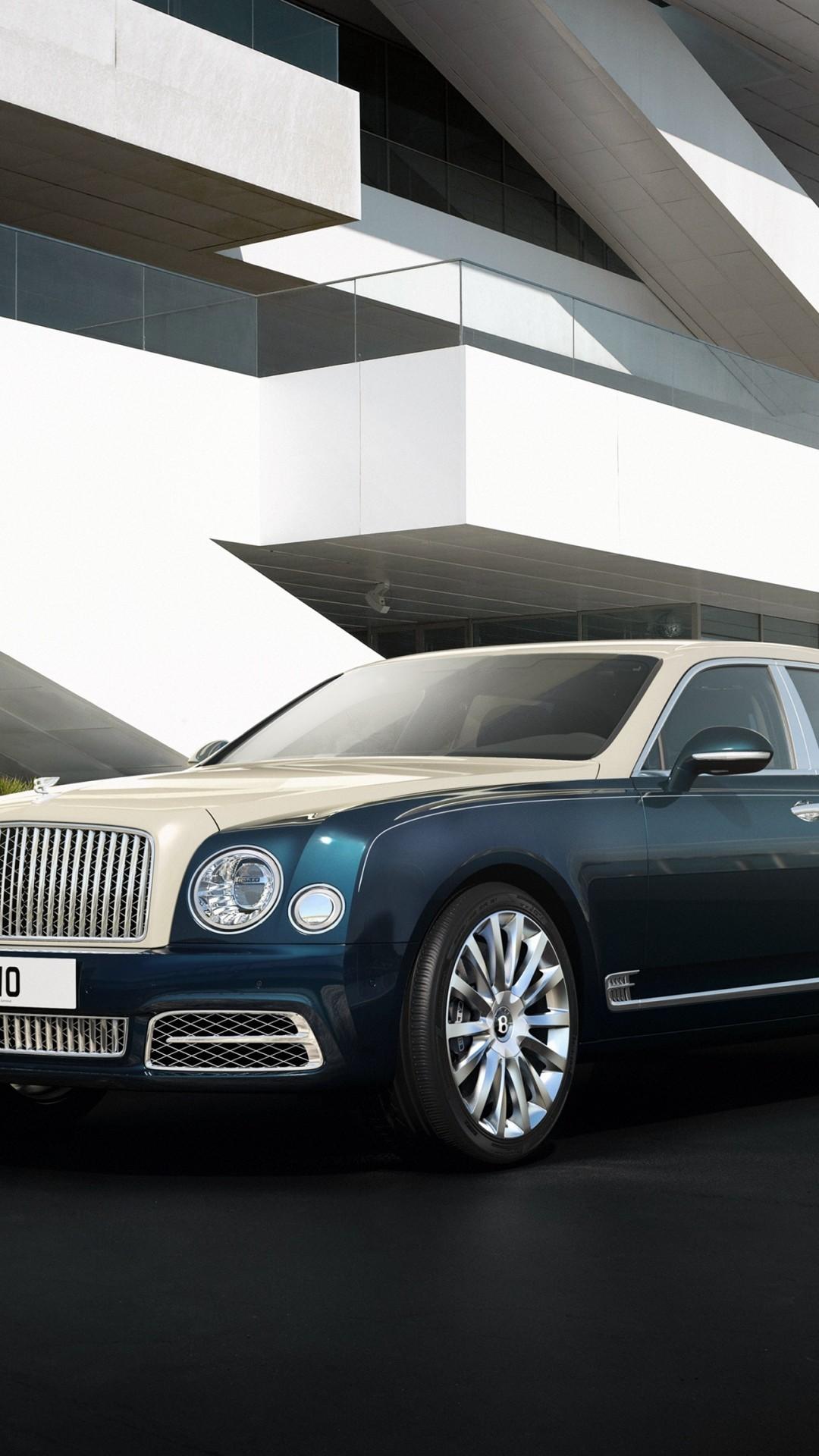 Download 1080x1920 Bentley Mulsanne, Side View, Luxury, Cars