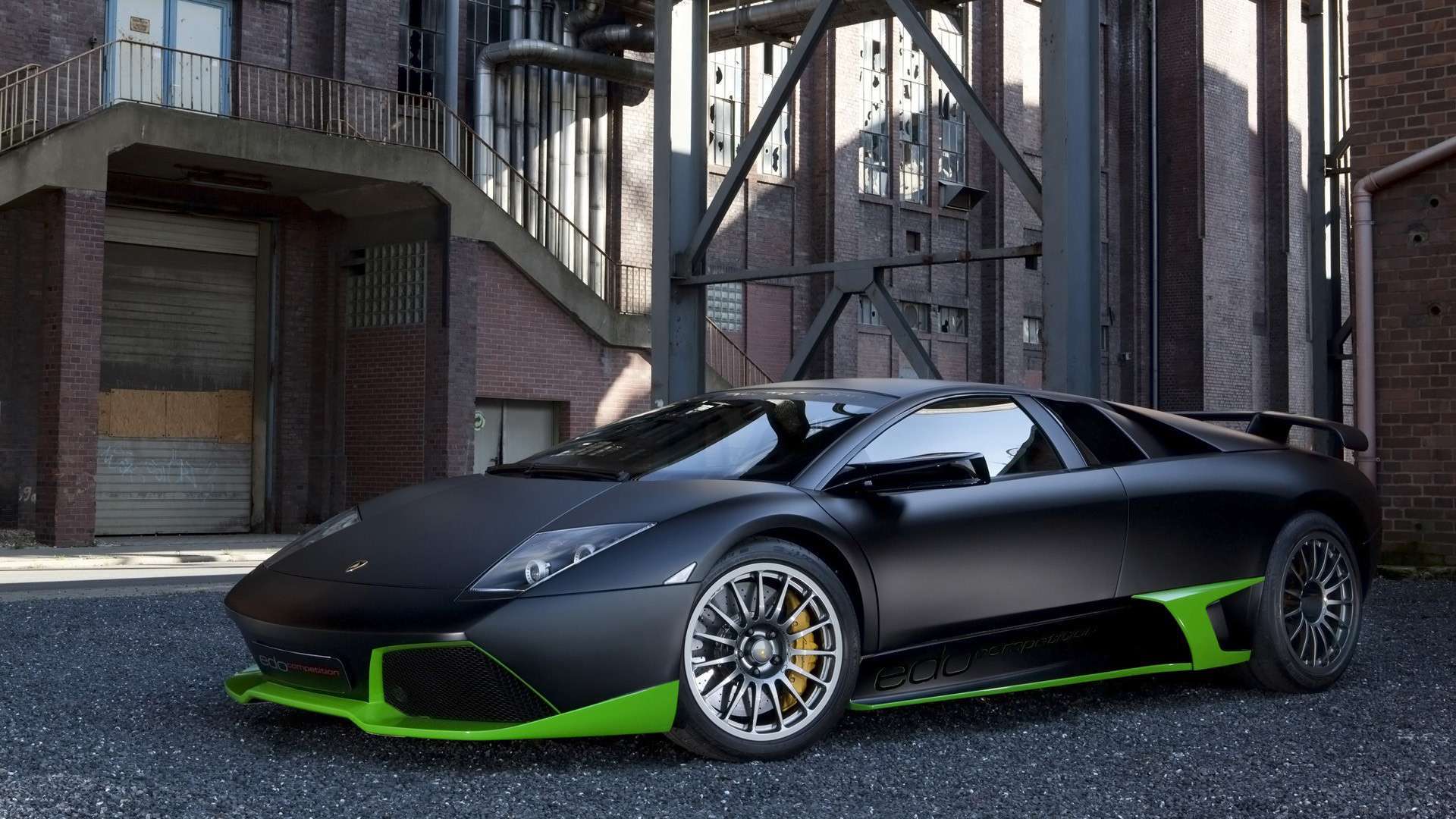 Lamborghini Murcielago Matte Black HD Wallpaper FullHDWpp
