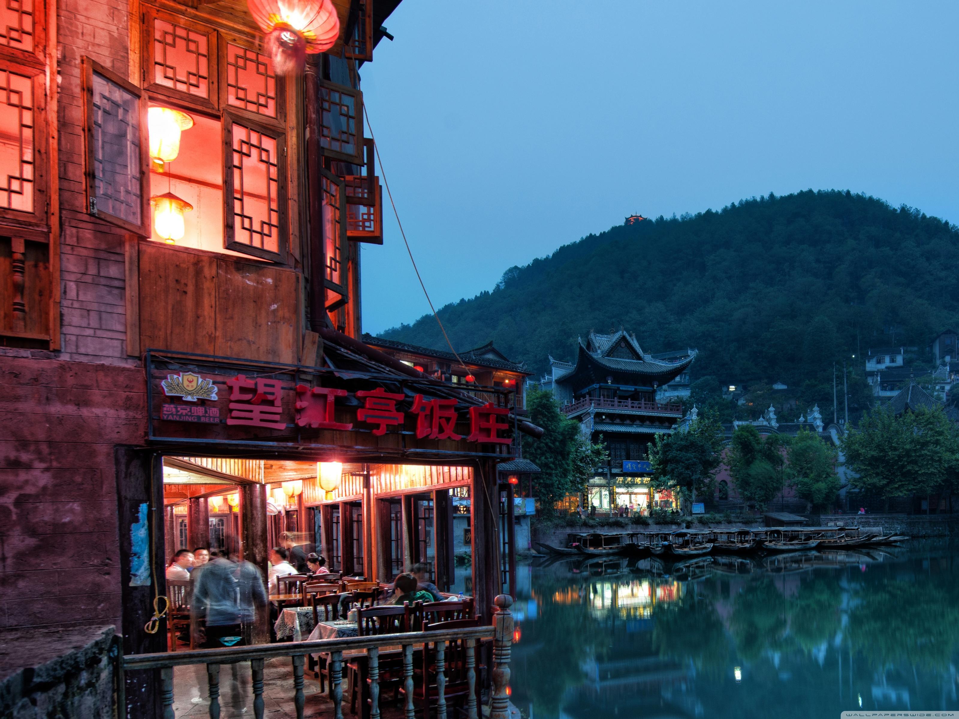 Chinese Town ❤ 4K HD Desktop Wallpaper for • Dual Monitor Desktops