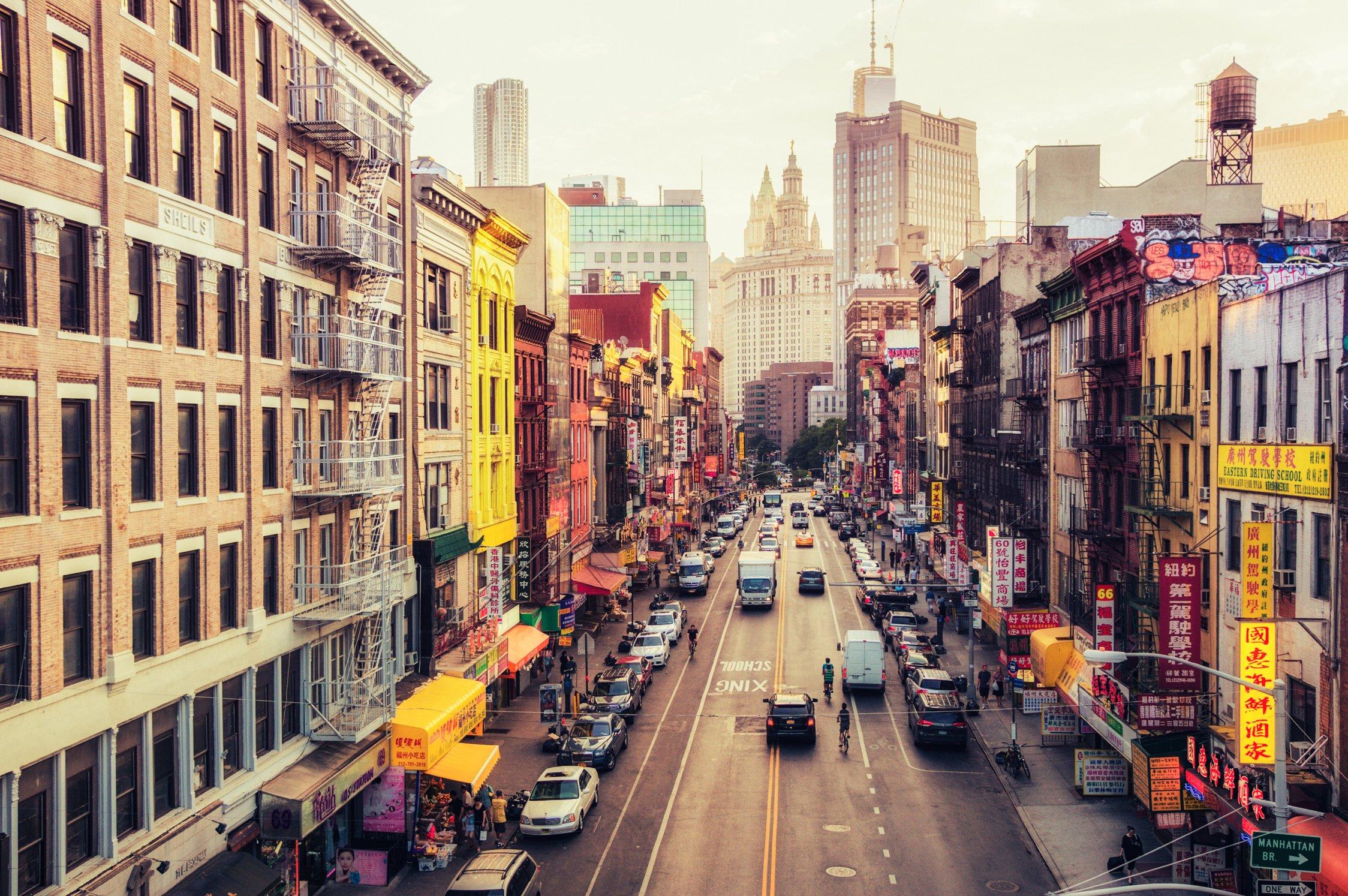 New York City Streets Chinatown East Broadway wallpaperx1494