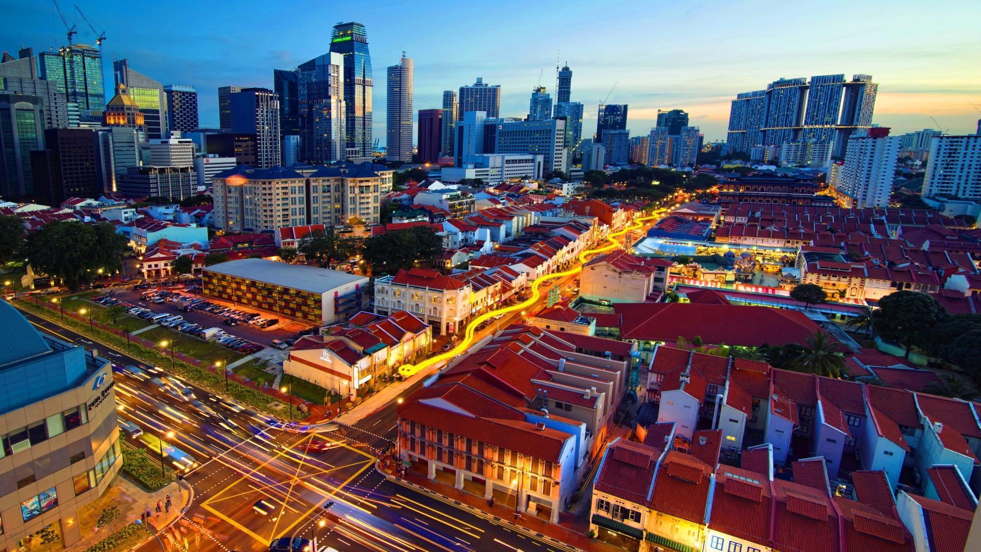 Cityscapes singapore chinatown wallpaper