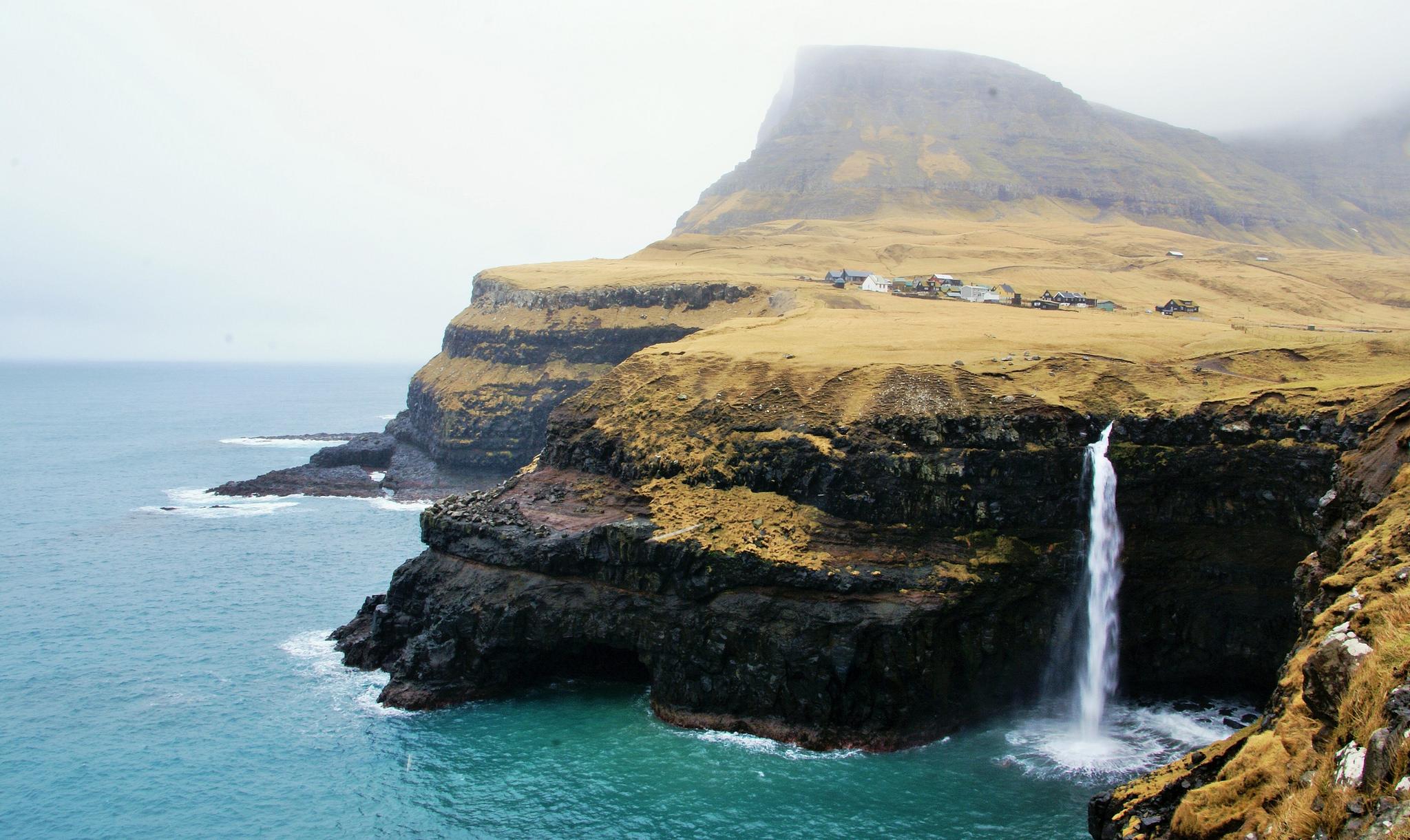 Gásadalur settlement, Faroe Islands, Denmark