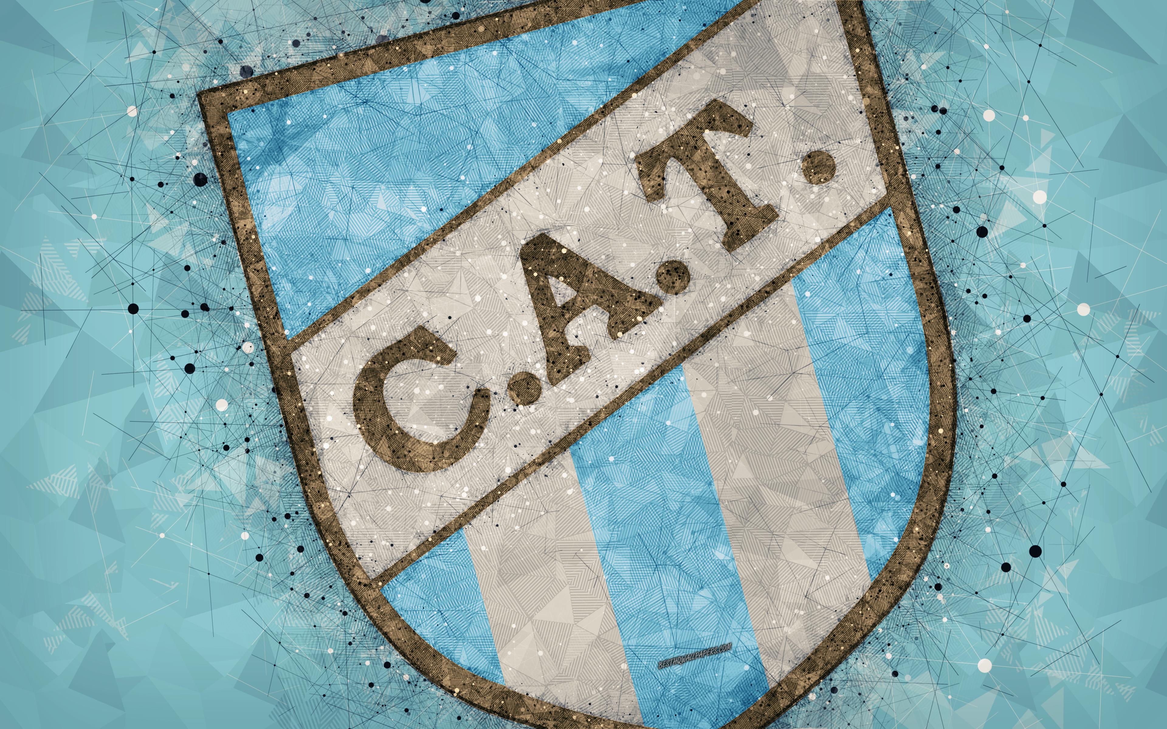 Download wallpaper Club Atletico Tucuman, 4k, logo, geometric art