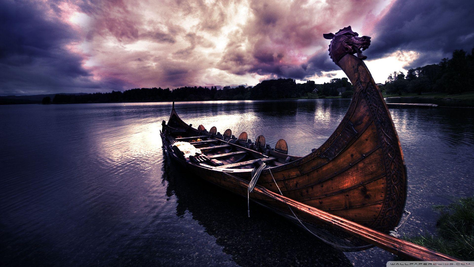 Viking's Boat ❤ 4K HD Desktop Wallpaper for 4K Ultra HD TV • Wide
