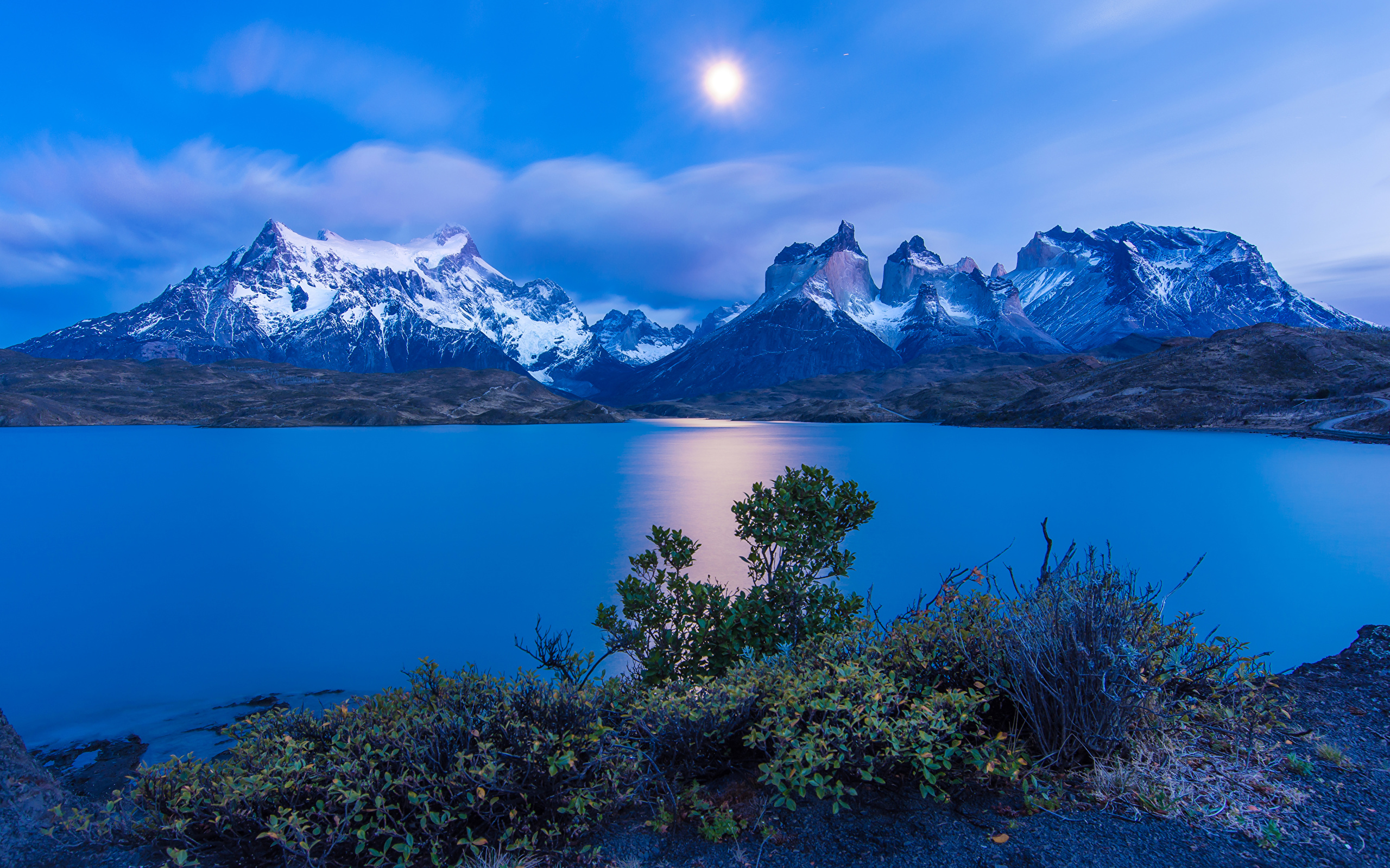 Wallpaper Chile Torres del Paine Sun Nature Mountains Sky 2560x1600