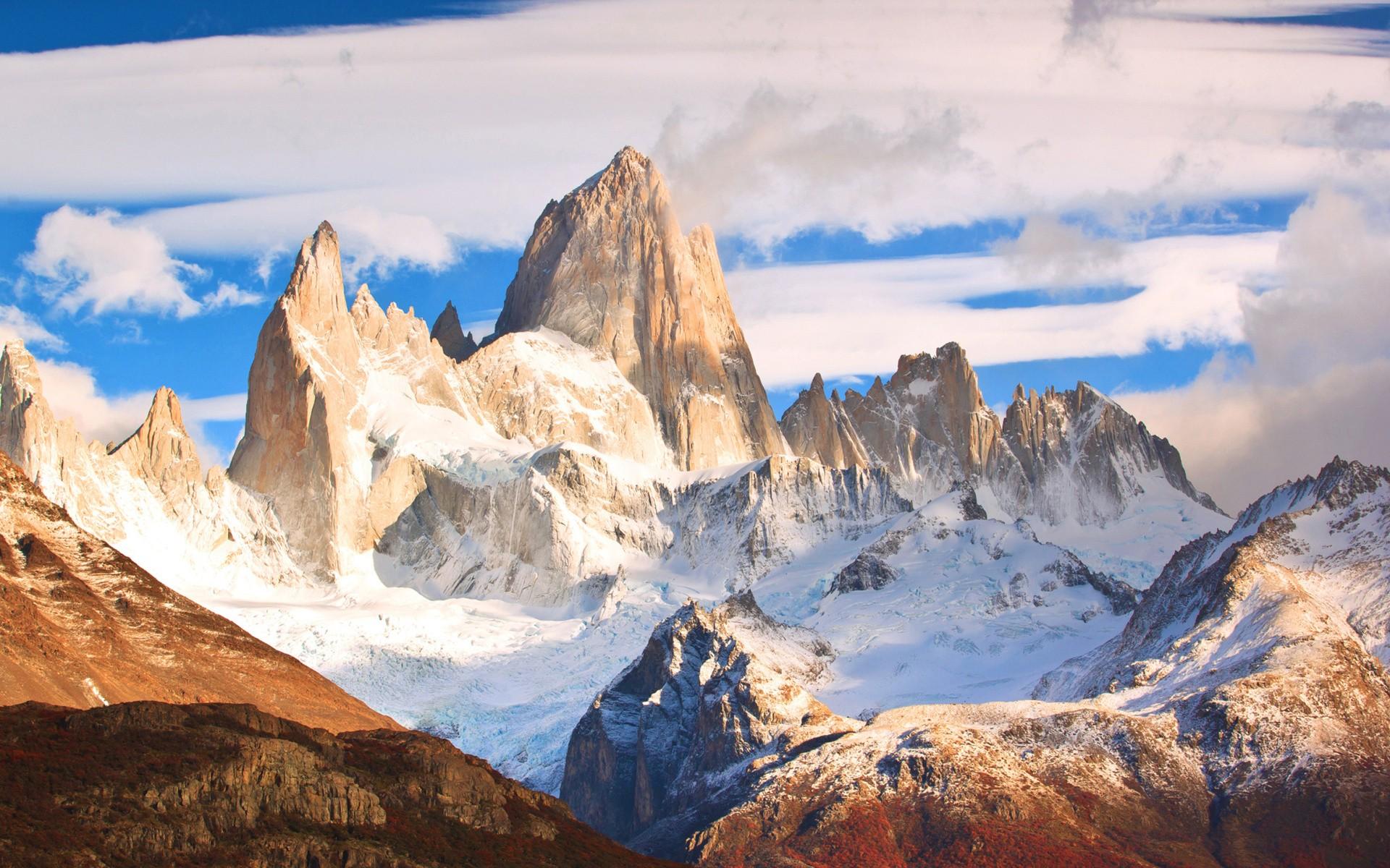 landscape, #nature, #Fitz Roy, #mountains, #Andes wallpaper