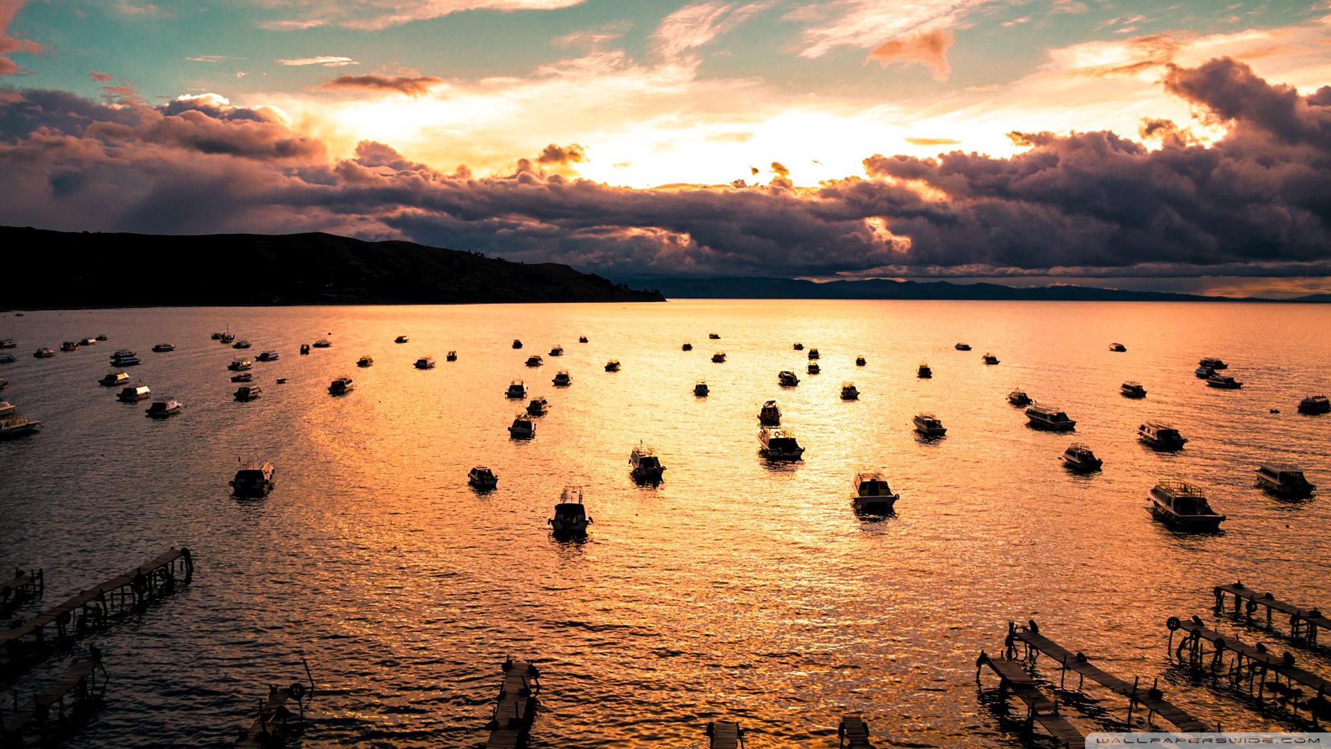 Beautiful Sunset, Lake Titicaca HD ❤ 4K HD Desktop Wallpaper for 4K