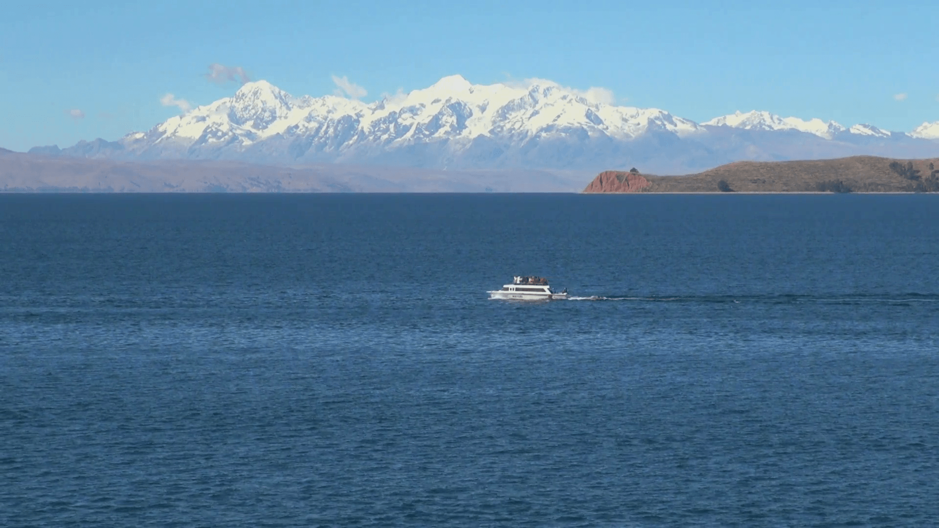 Bolivia Lake Titicaca Andes Coast Stock Video Footage