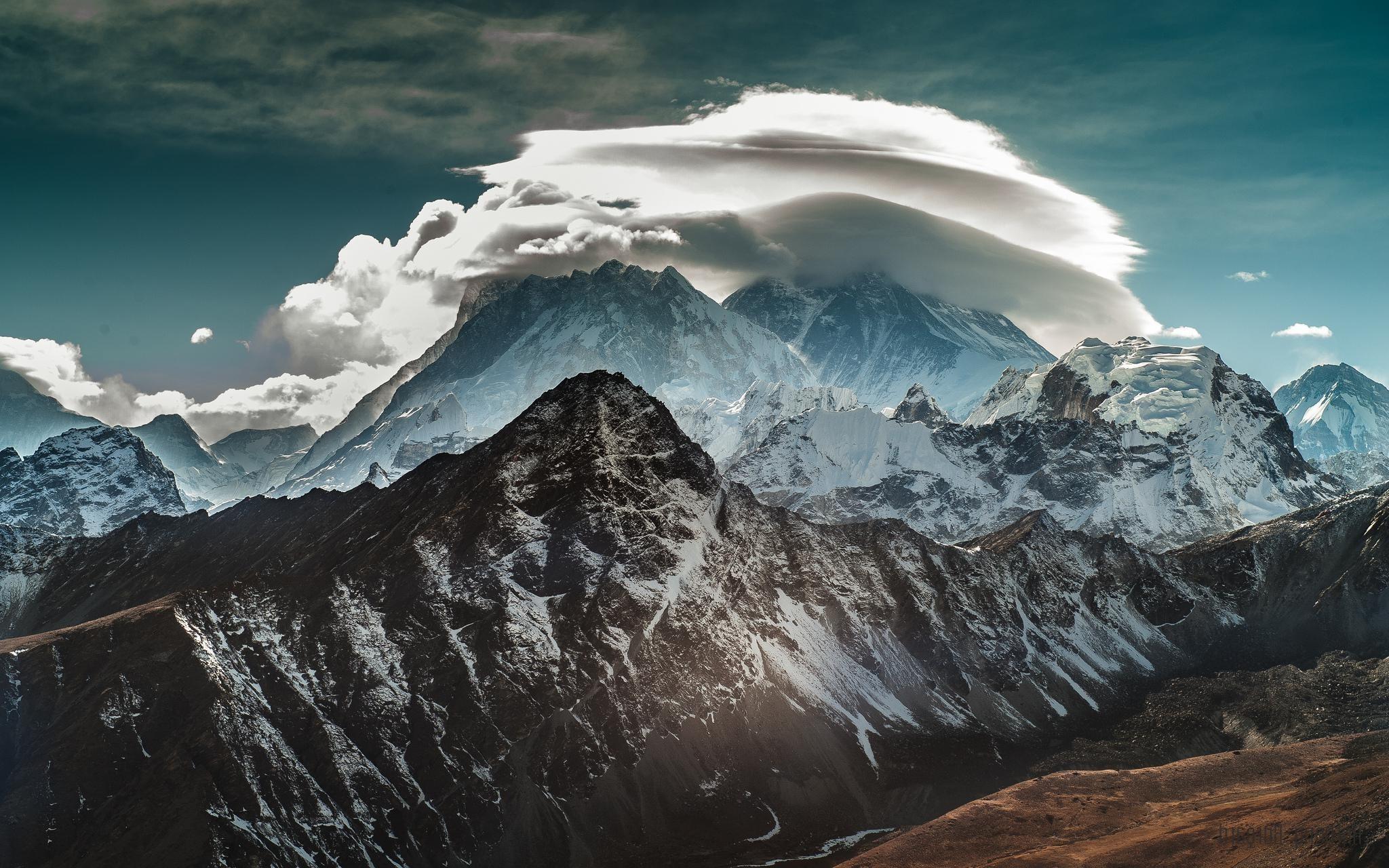 mountain landscape clouds wallpaper and background