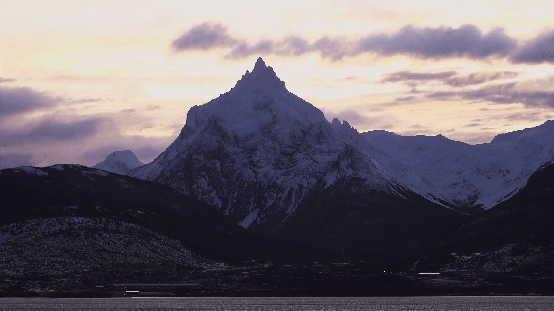 Mount Olivia, in Ushuaia (Tierra del Fuego, Argentina). Stock Video