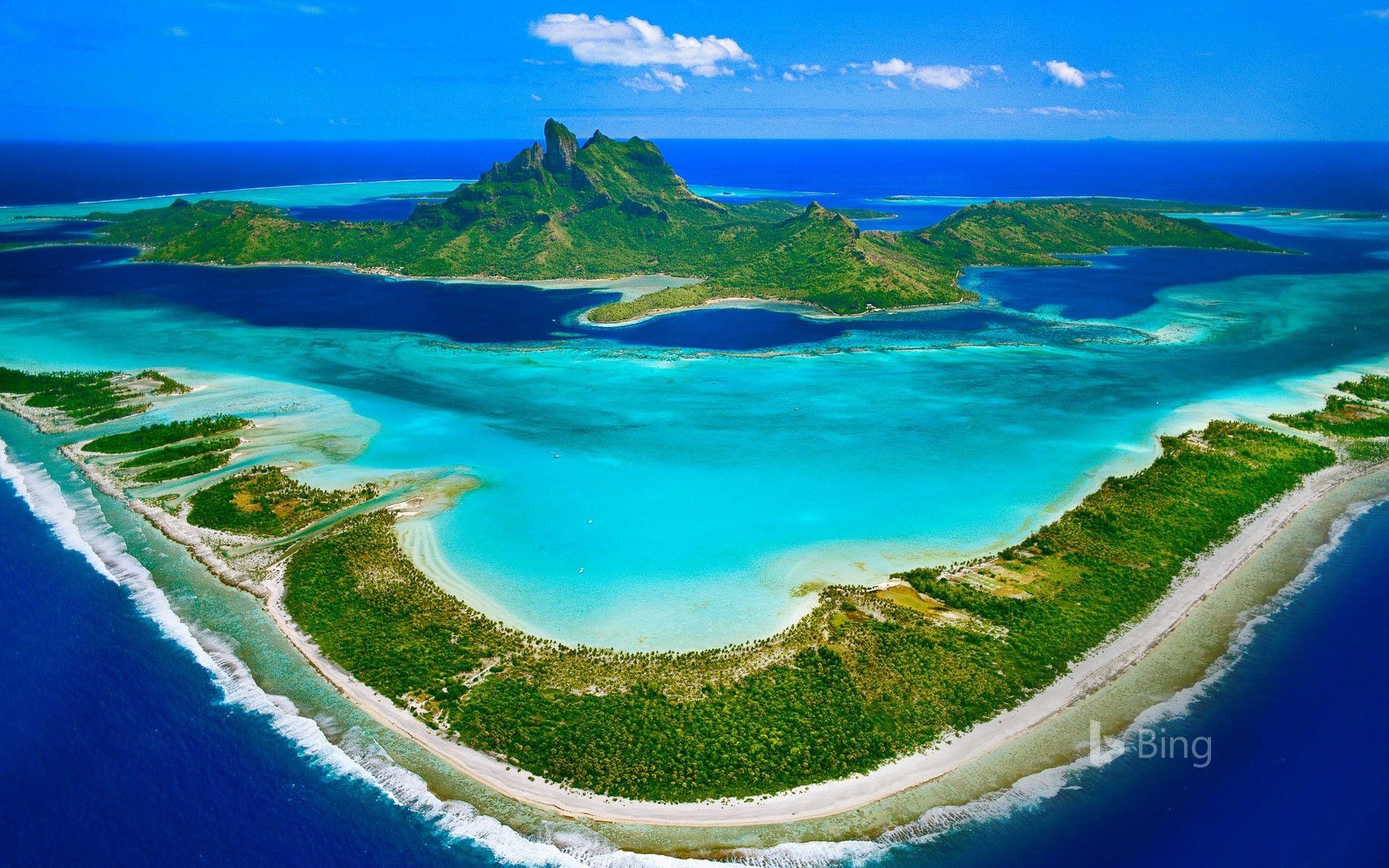 Bora Bora. Bing Image. [Desktop wallpaper 1920x1200]. Landscape