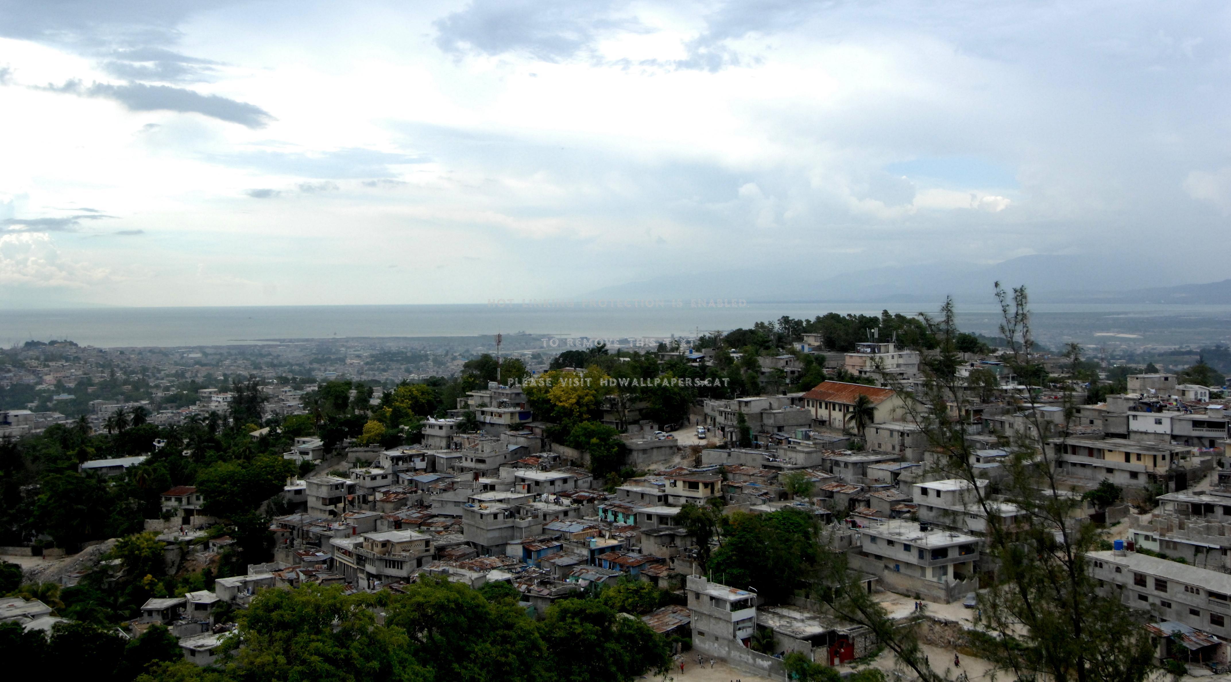 port au prince 2008 houses haiti city