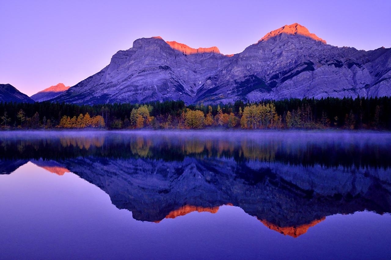 Wallpaper Canada Canadian Rockies Kananaskis Nature Mountains Lake