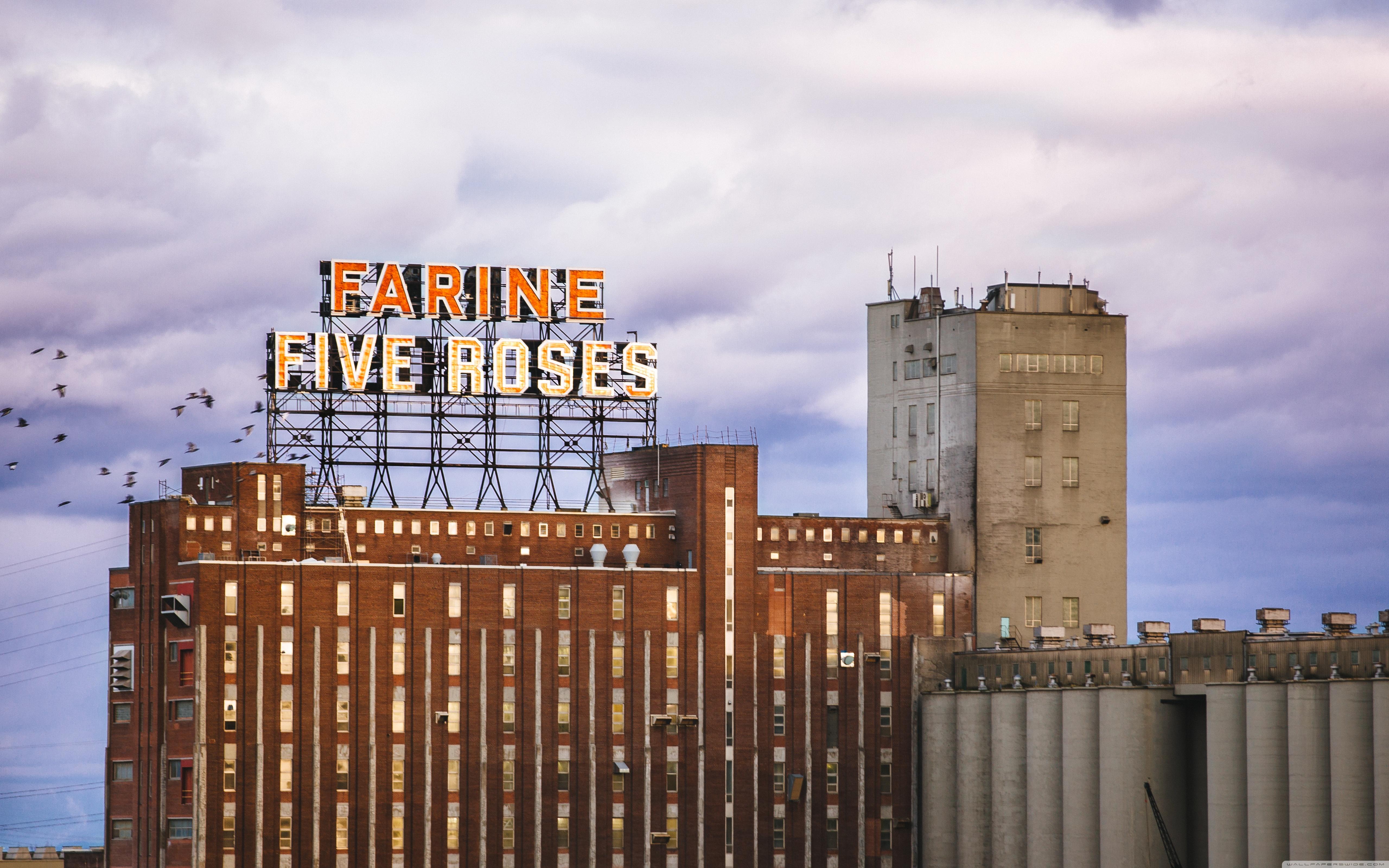 Farine Five Roses, Montreal ❤ 4K HD Desktop Wallpaper for 4K Ultra