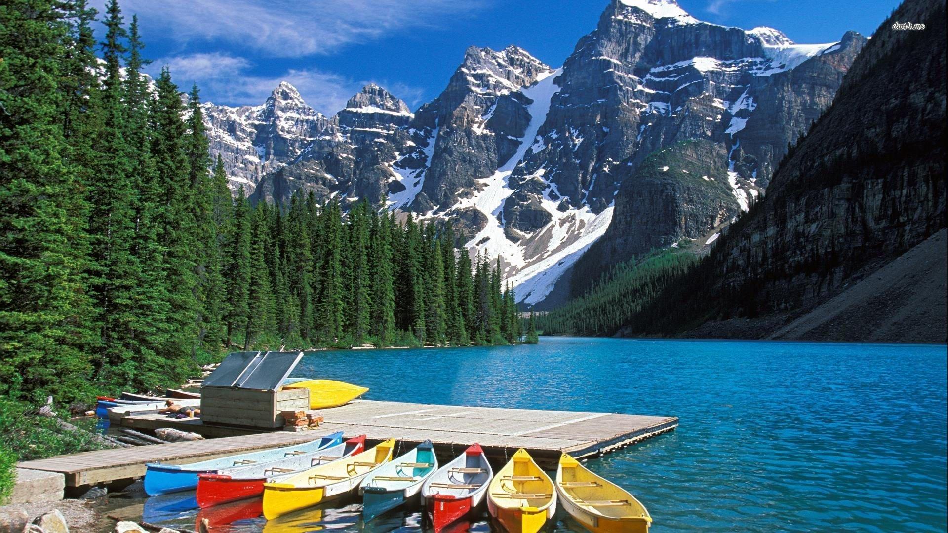 Download Moraine Lake Alberta Wallpaper