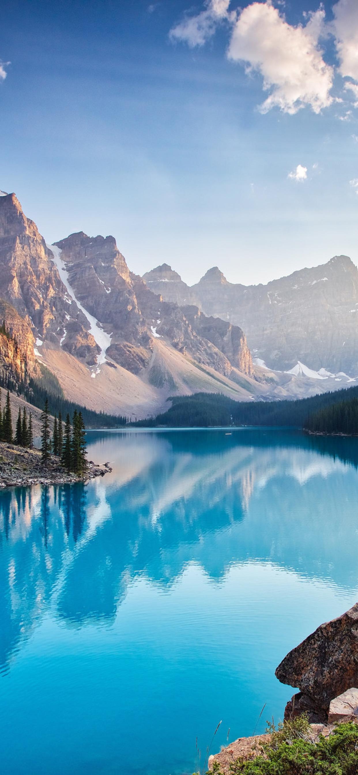 Moraine Lake South Channel iPhone XS MAX HD 4k Wallpaper