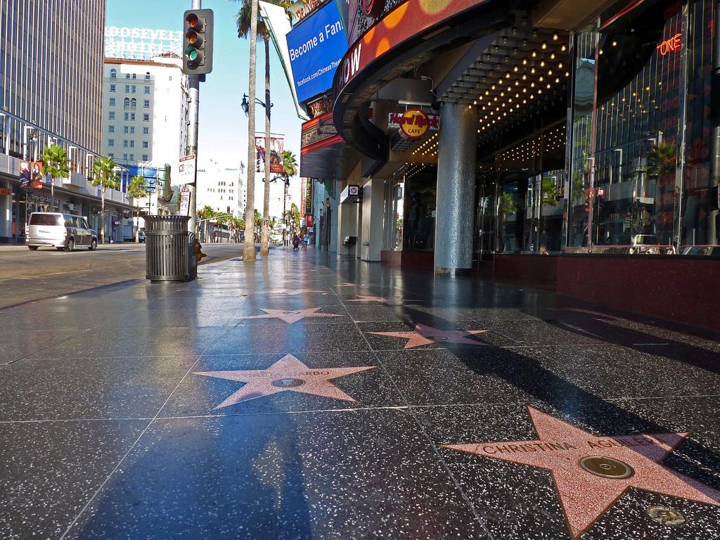 Hollywood Walk of Fame Angeles, California. Andrea Moscato