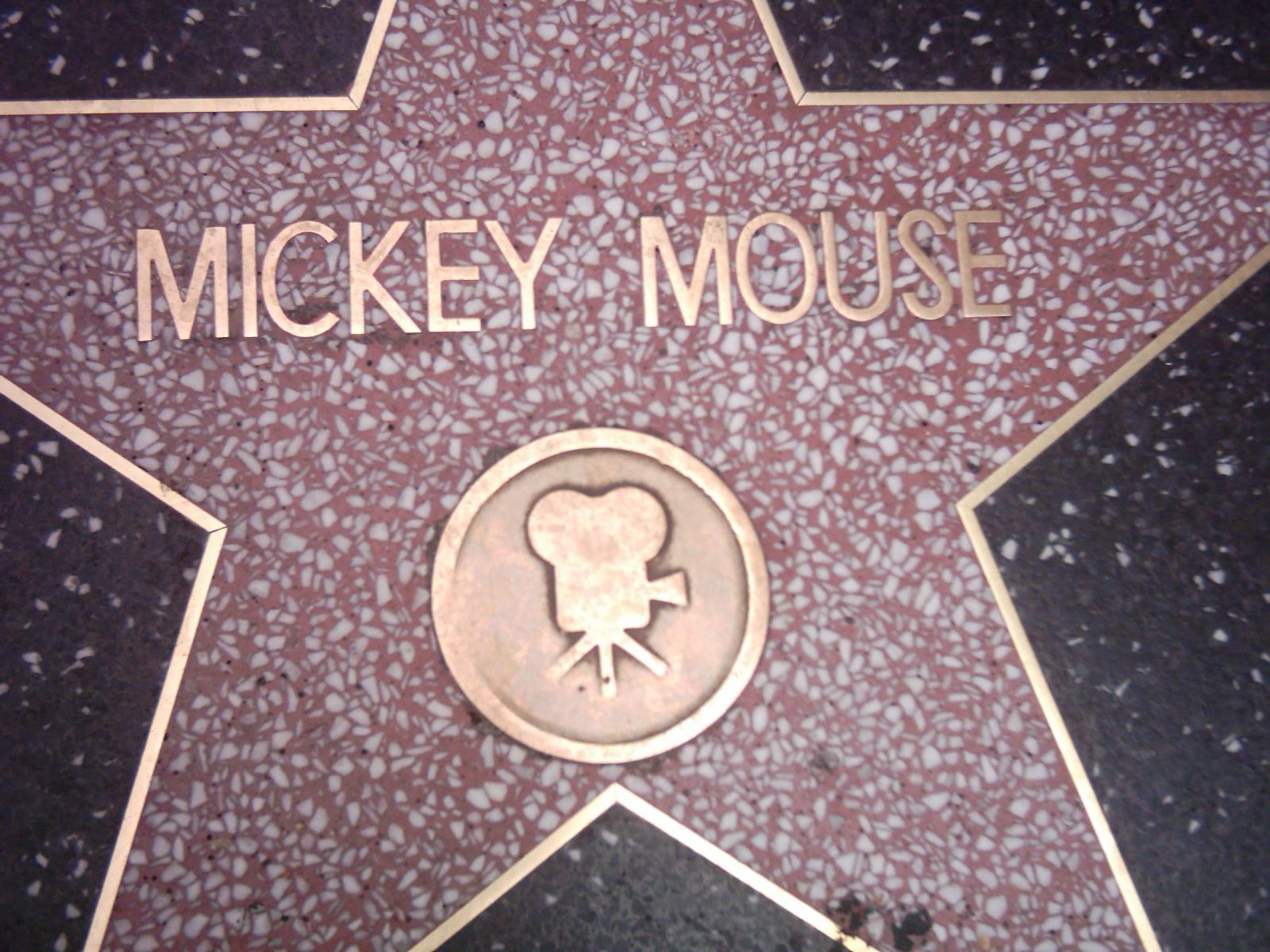 Mickey Mouse star in Walk of