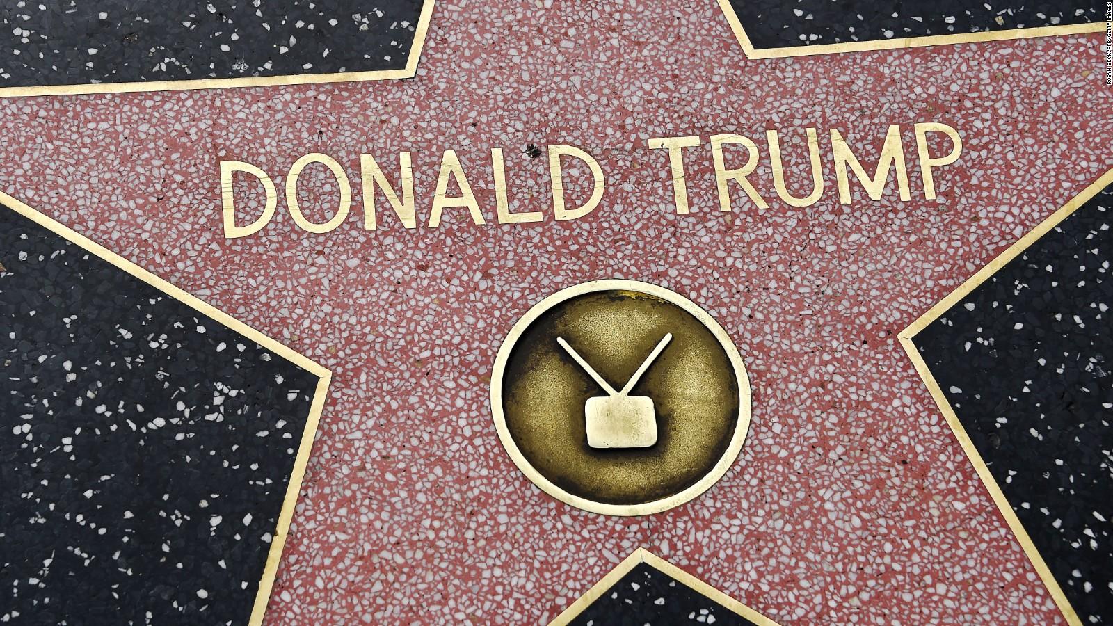 Trump's Hollywood star getting mixed reactions (2016)