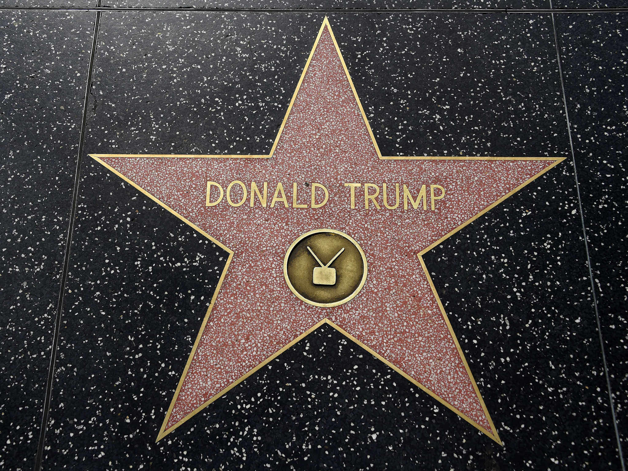 Trump's Hollywood Walk of Fame star vandalised again time