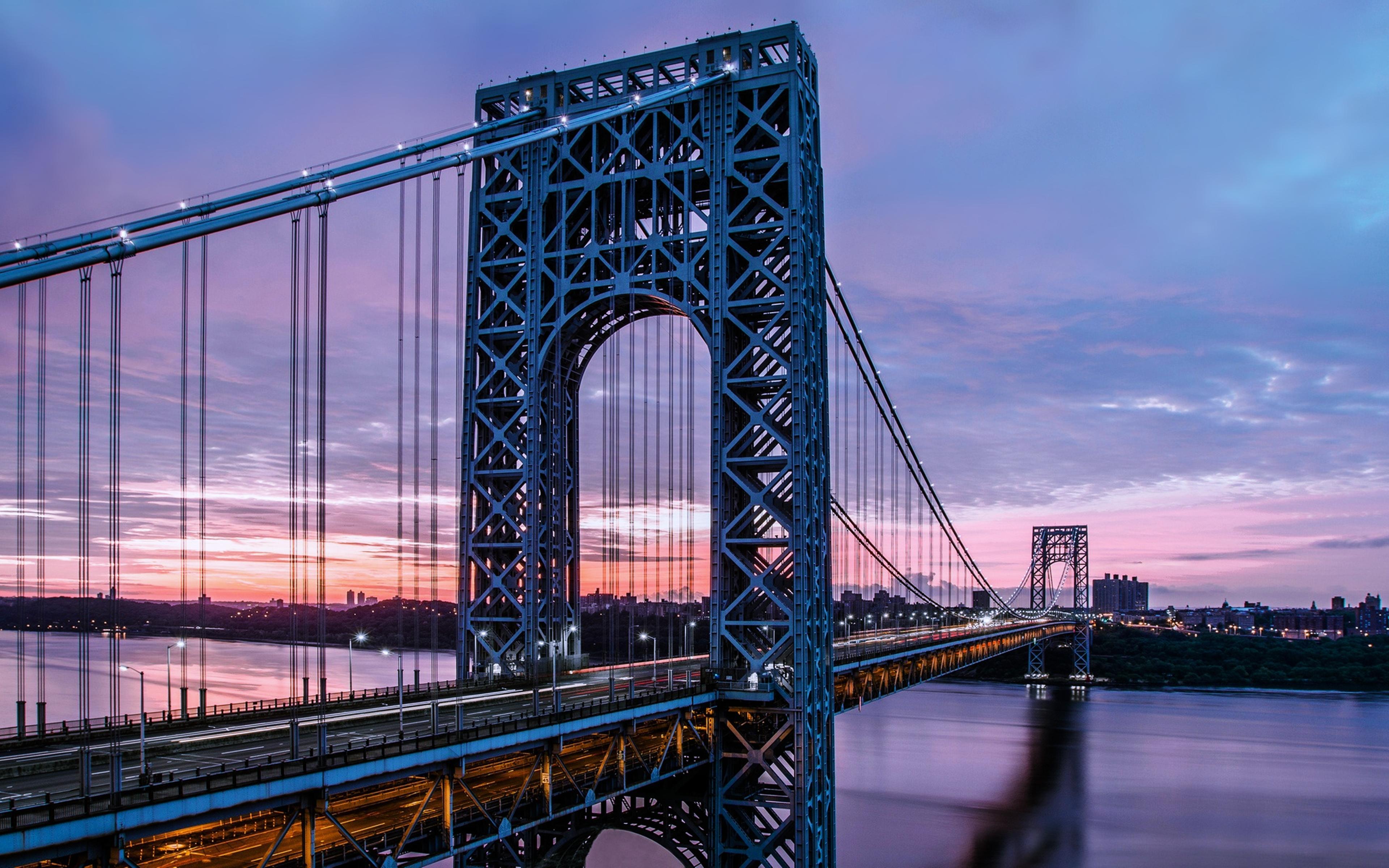 George Washington Bridge 4k Ultra HD Wallpaper. Background Image