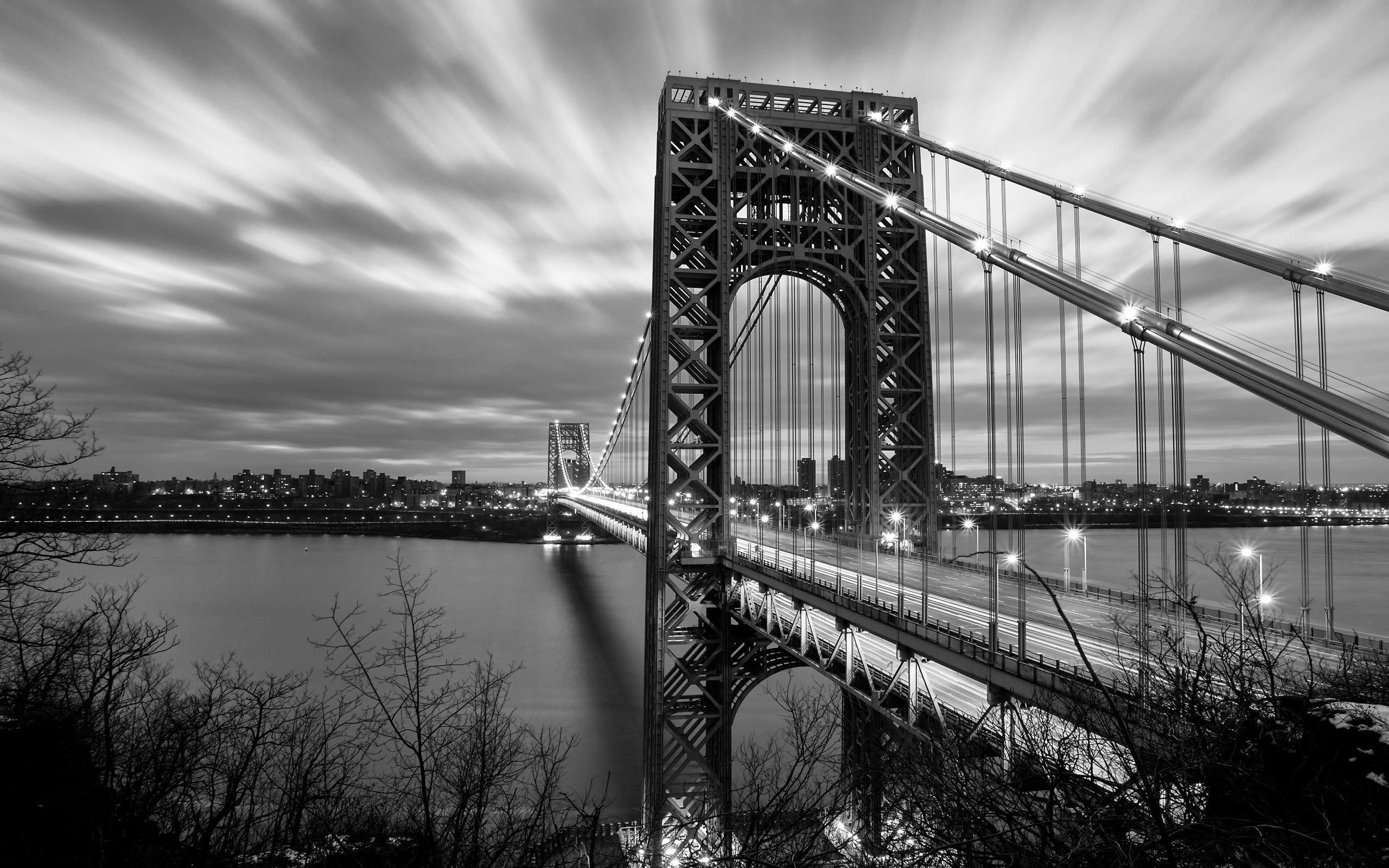 George Washington Bridge Widescreen Wallpaper. Wide Wallpaper.NET