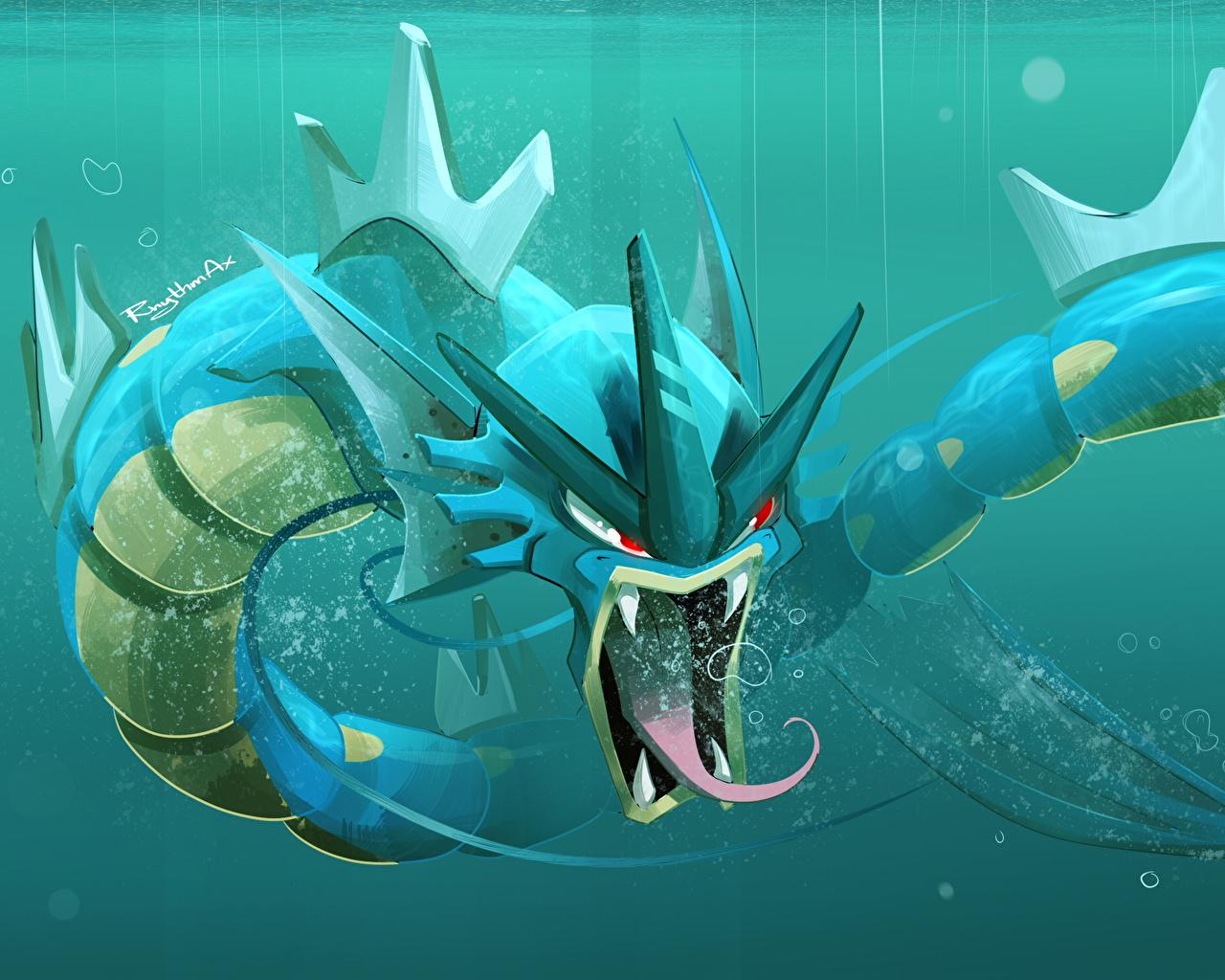 Wallpaper Pokemon Underwater world Monsters 1280x1024